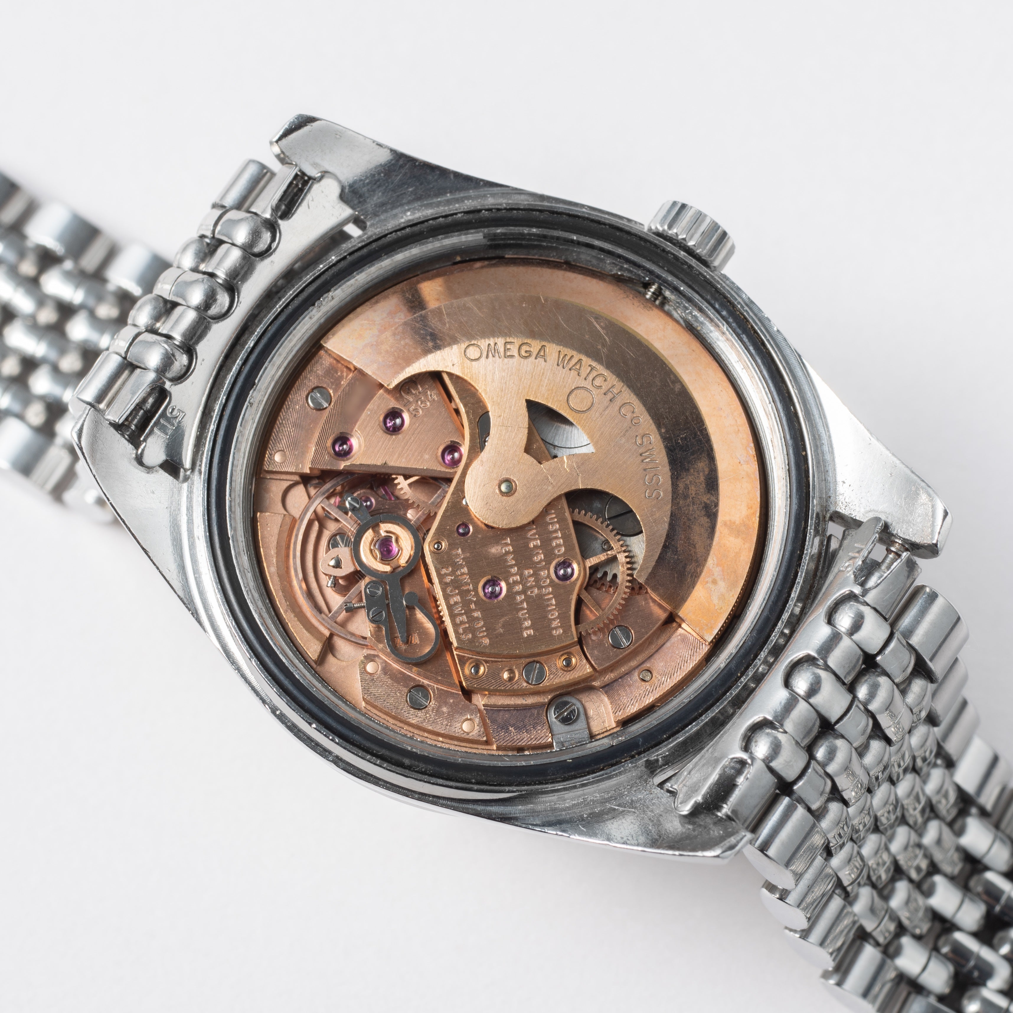 オメガ シーマスター クロノメーター 1970年製 Ref.166010SP シルバーダイヤル ブレス付き