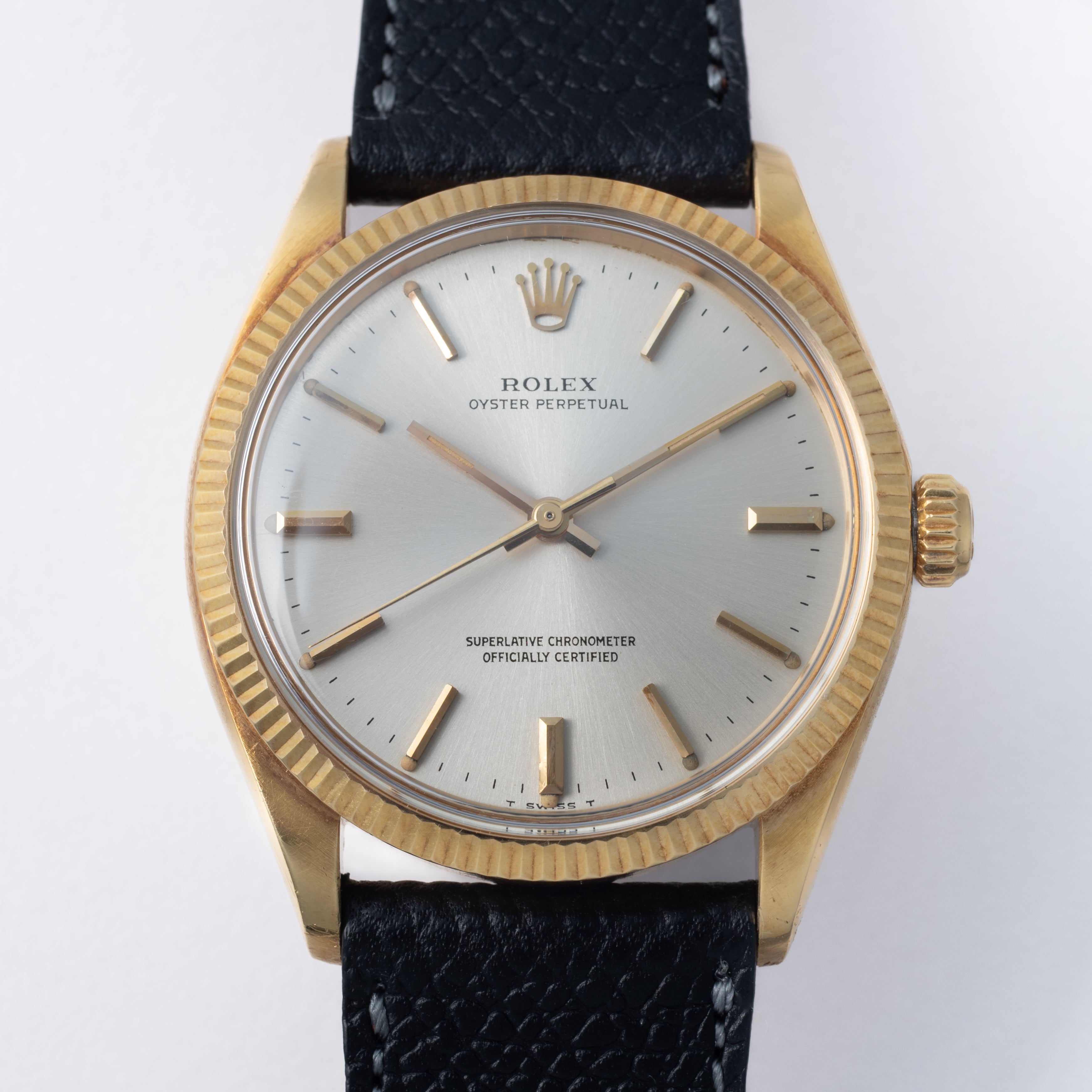 ロレックス 18金無垢ケース オイスターパーペチュアル 1970年製(昭和45年製) Ref.1005ノンデイト 自動巻き