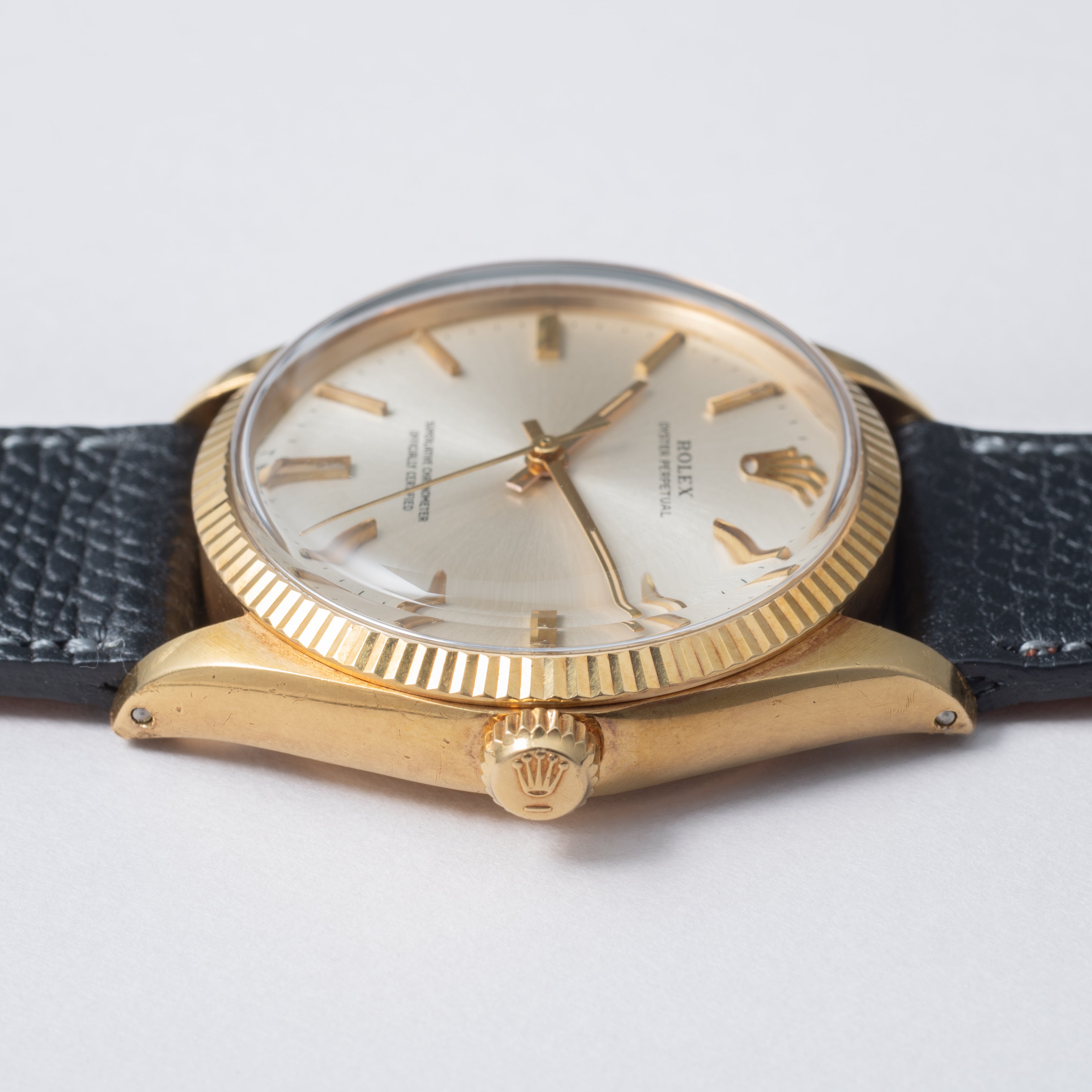 ロレックス 18金無垢ケース オイスターパーペチュアル 1970年製(昭和45年製) Ref.1005ノンデイト 自動巻き