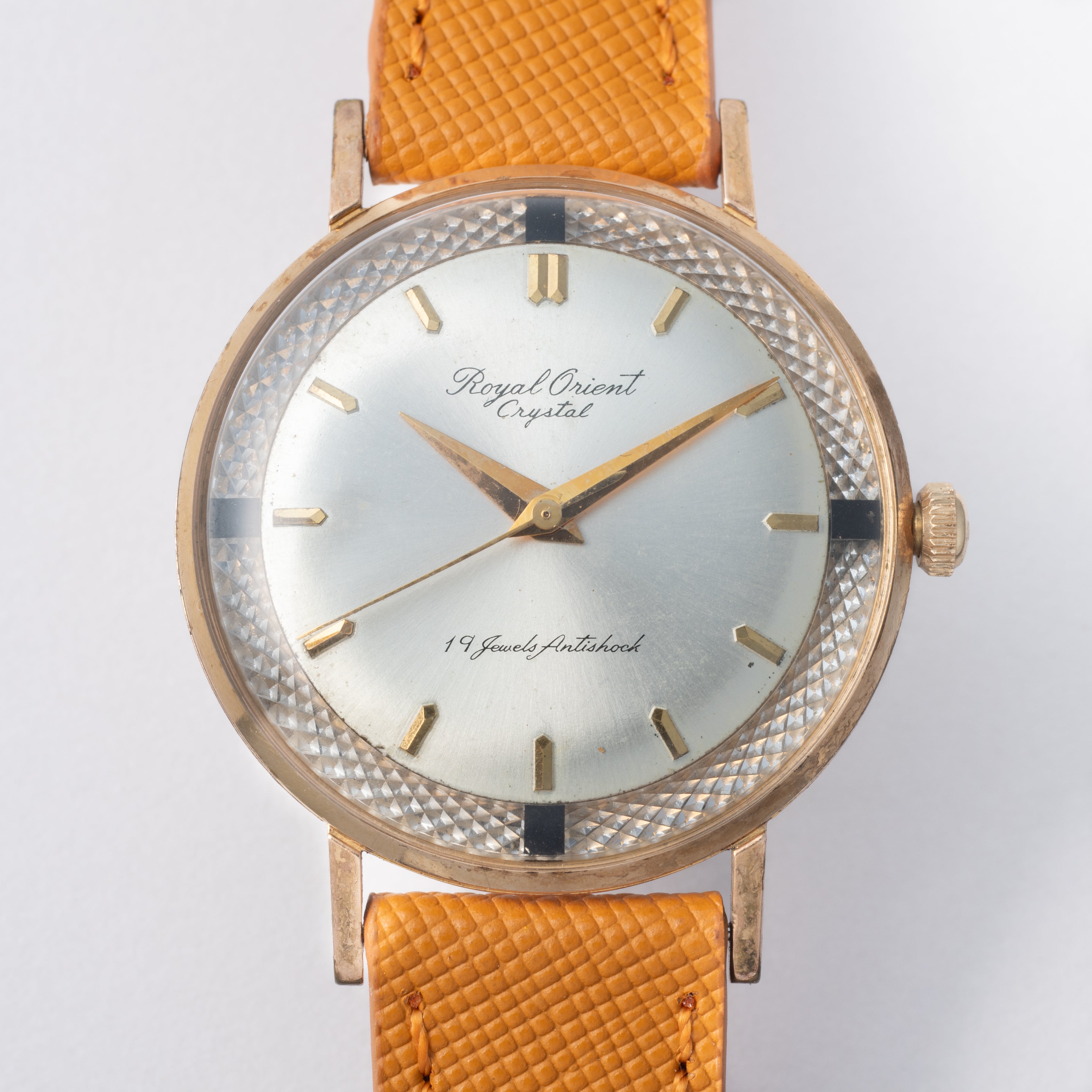 ロイヤルオリエント クリスタル 19石 1958年~1959年製 Ref.T92420 薄型手巻き式 金張り
