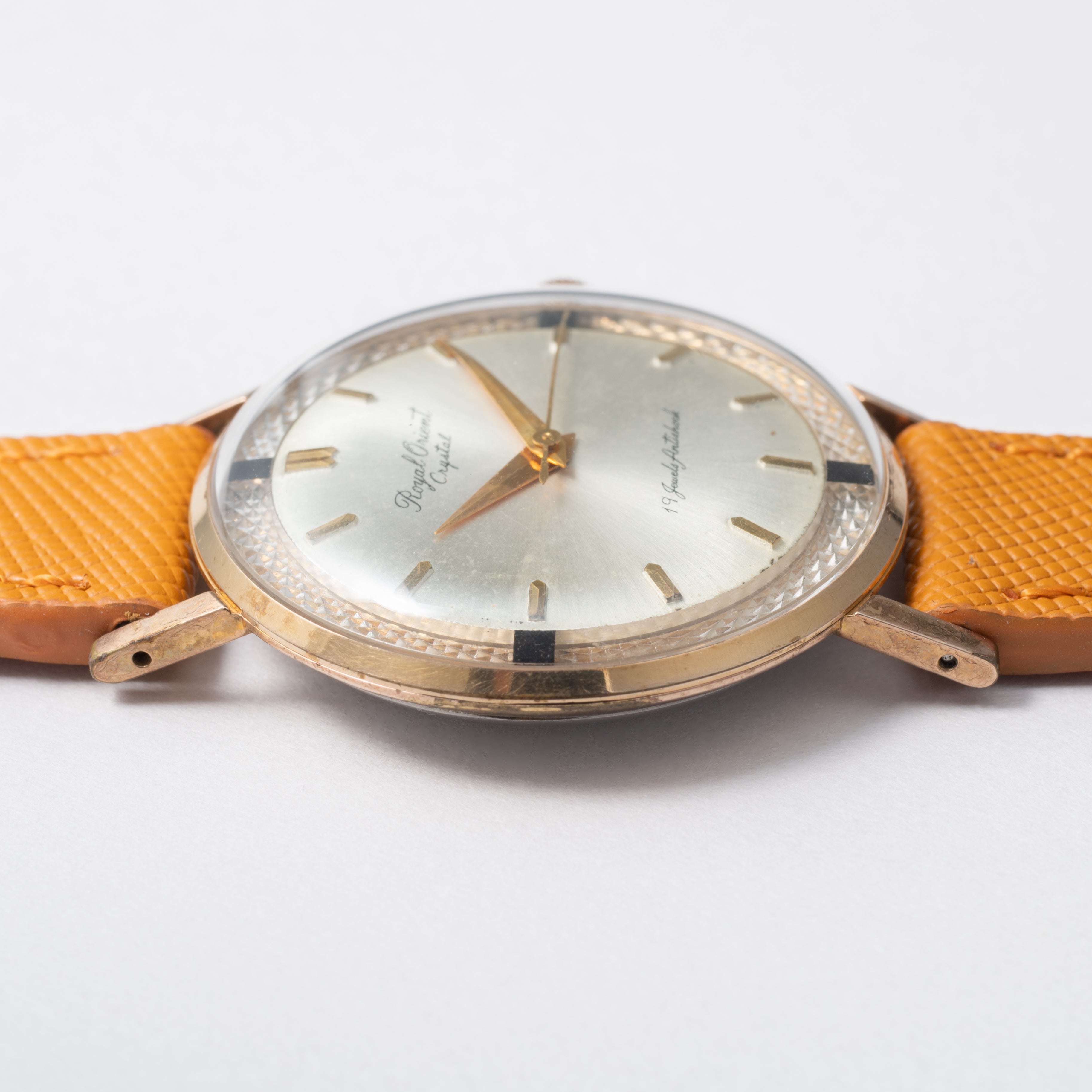 ロイヤルオリエント クリスタル 19石 1958年~1959年製 Ref.T92420 薄型手巻き式 金張り
