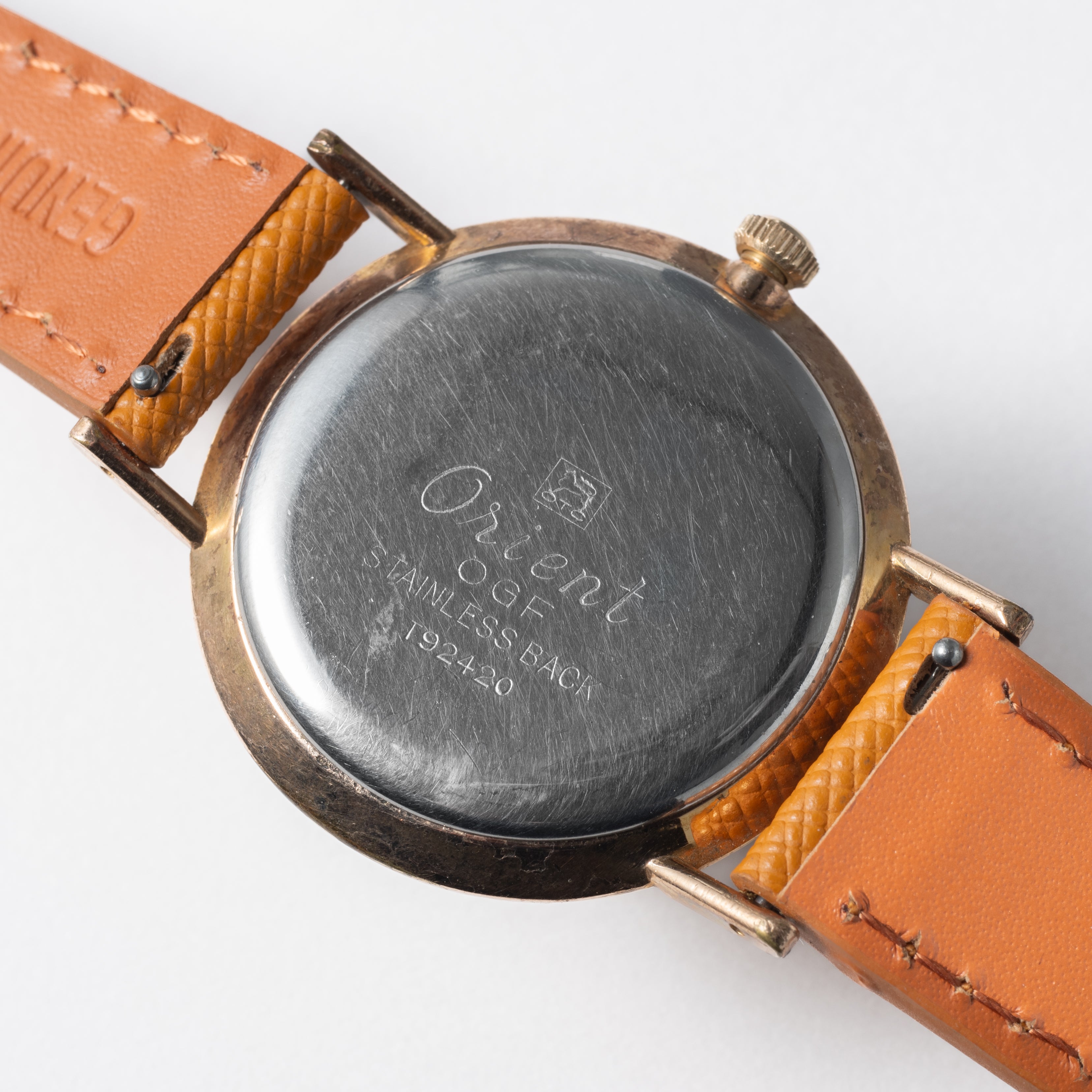 ロイヤルオリエント クリスタル 19石 1958年~1959年製 Ref.T92420 薄型手巻き式 金張り