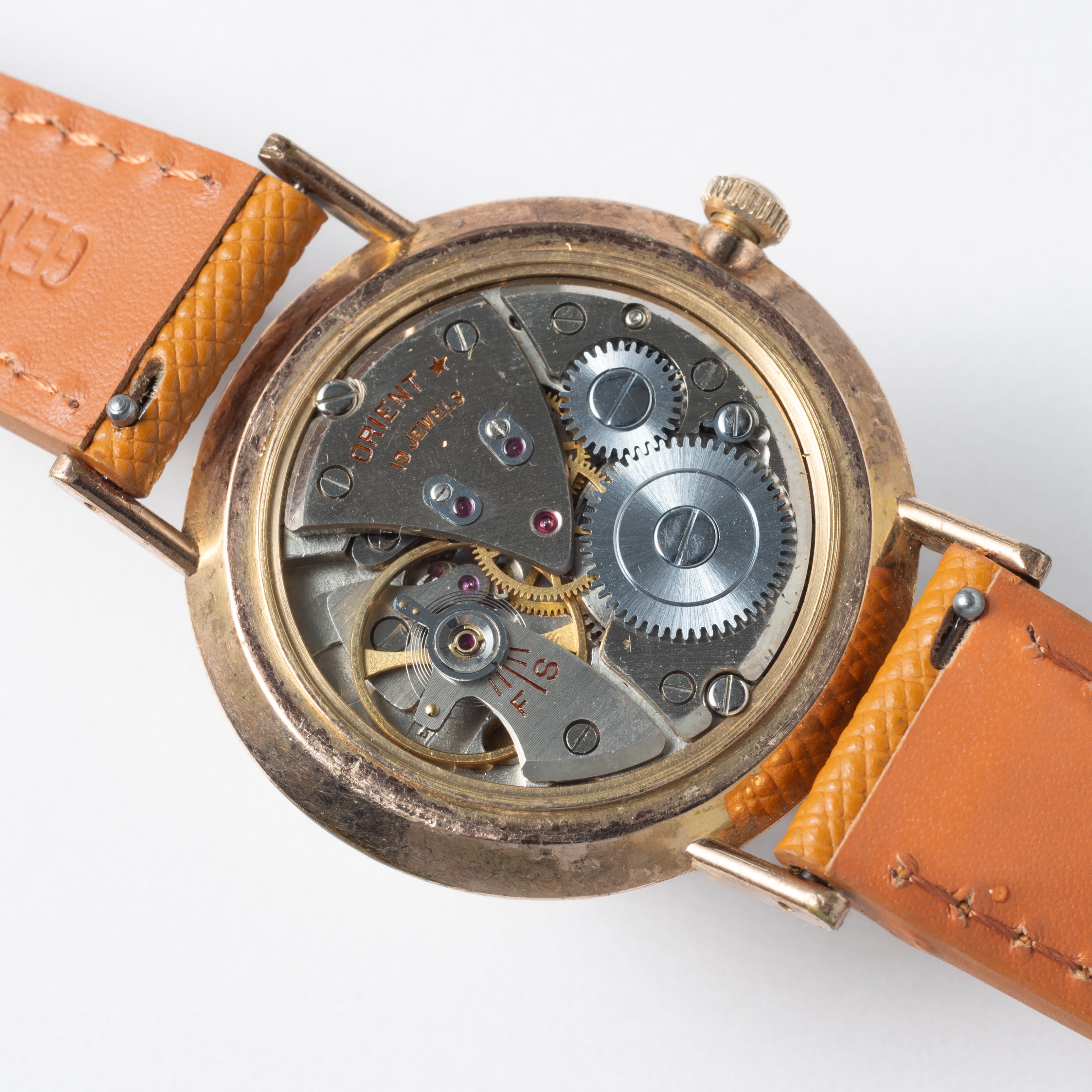 ロイヤルオリエント クリスタル 19石 1958年~1959年製 Ref.T92420 薄型手巻き式 金張り