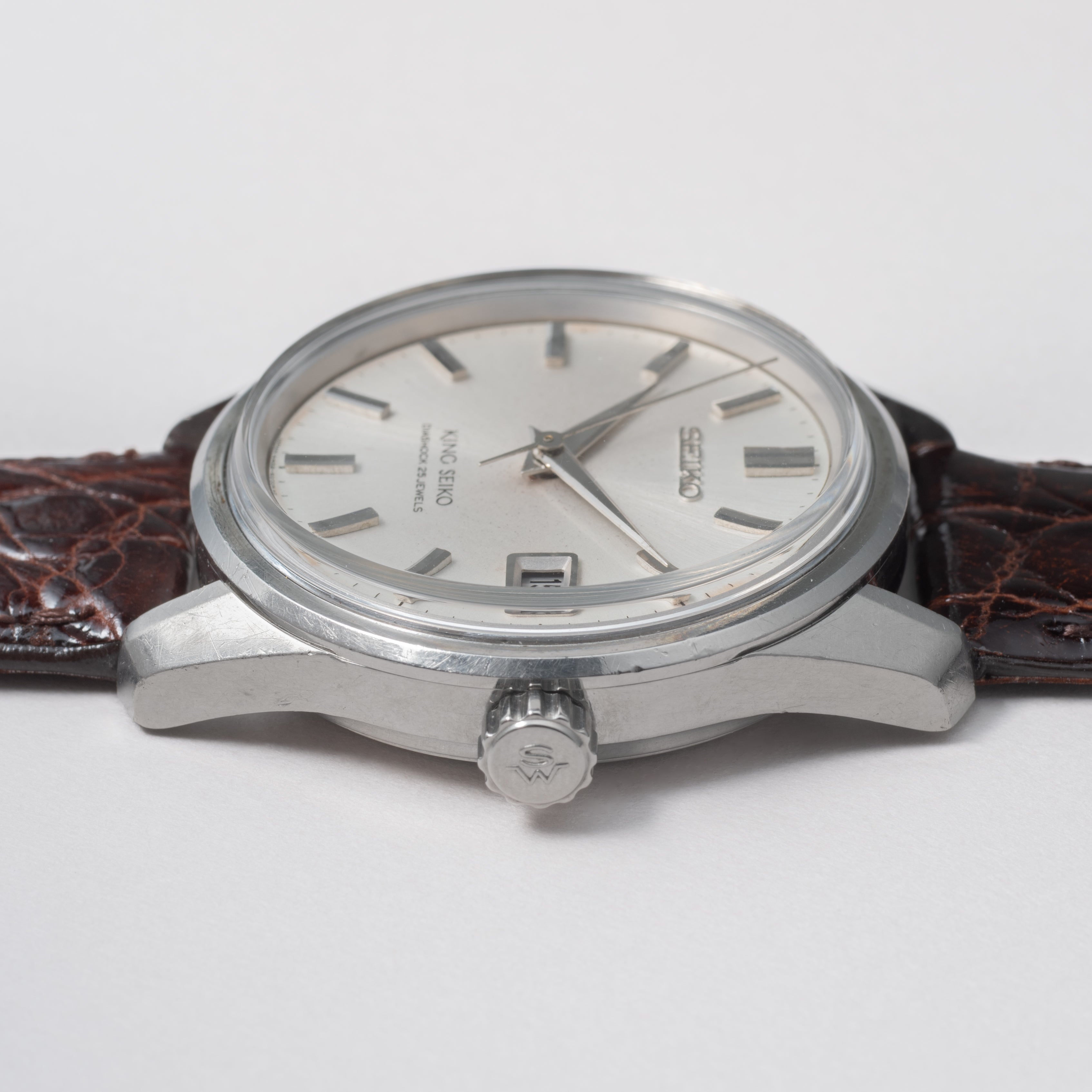 キングセイコー 1965年製 Ref.4402-8000 44KS前期型盾メダリオン シルバーダイヤル ロービート手巻き