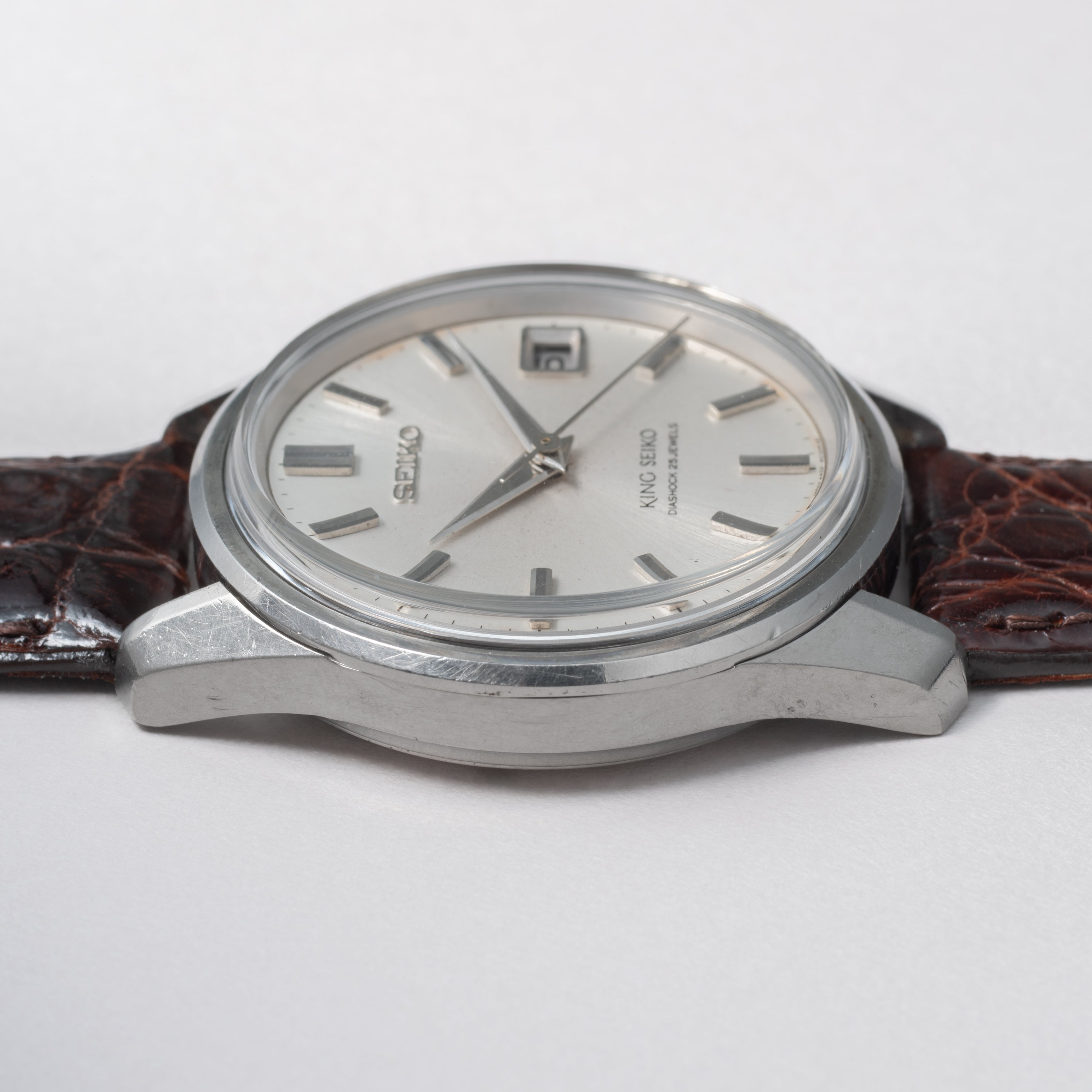 キングセイコー 1965年製 Ref.4402-8000 44KS前期型盾メダリオン シルバーダイヤル ロービート手巻き