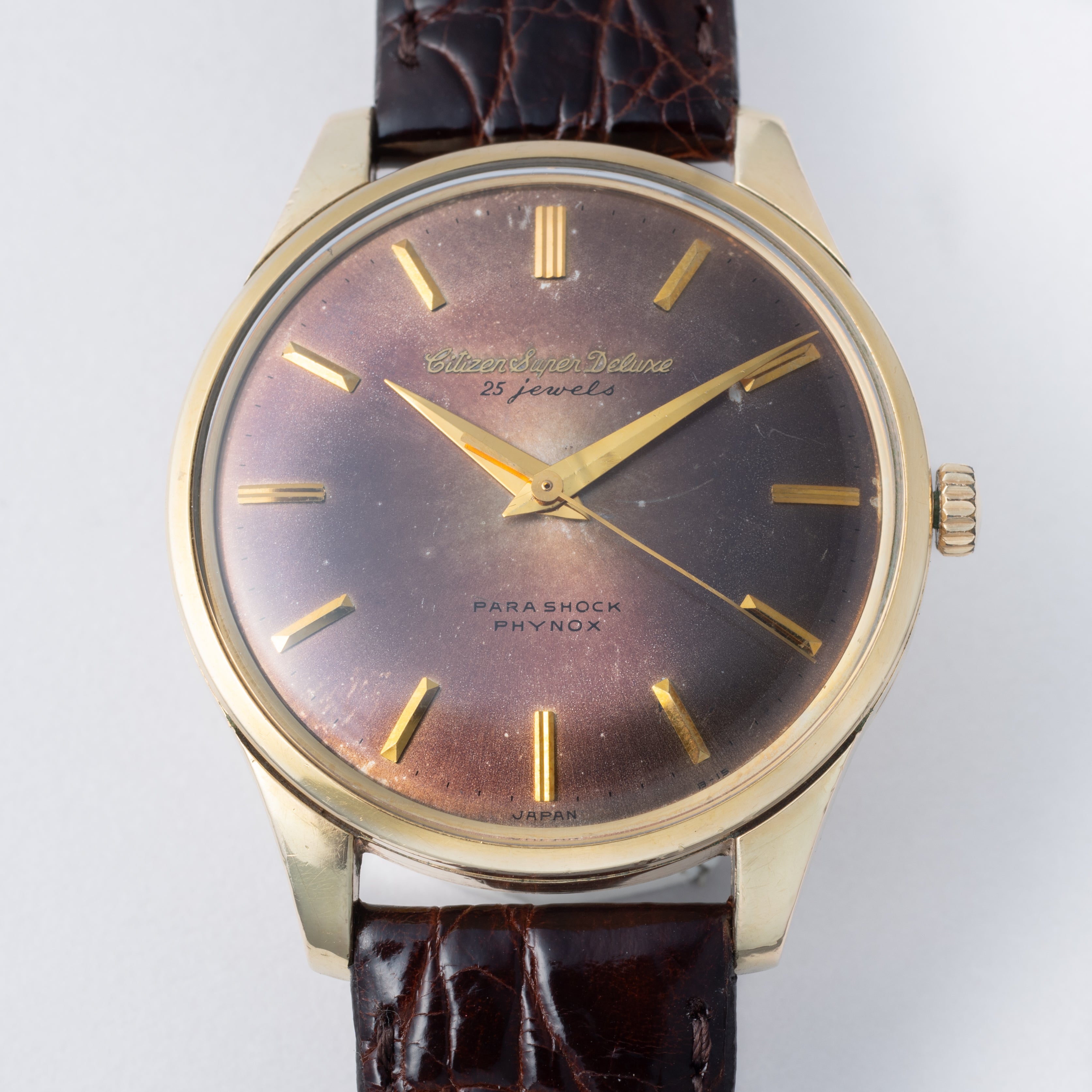 シチズン スーパーデラックス 1962年製 Ref.1507092 カッパーダイヤル 14金張り