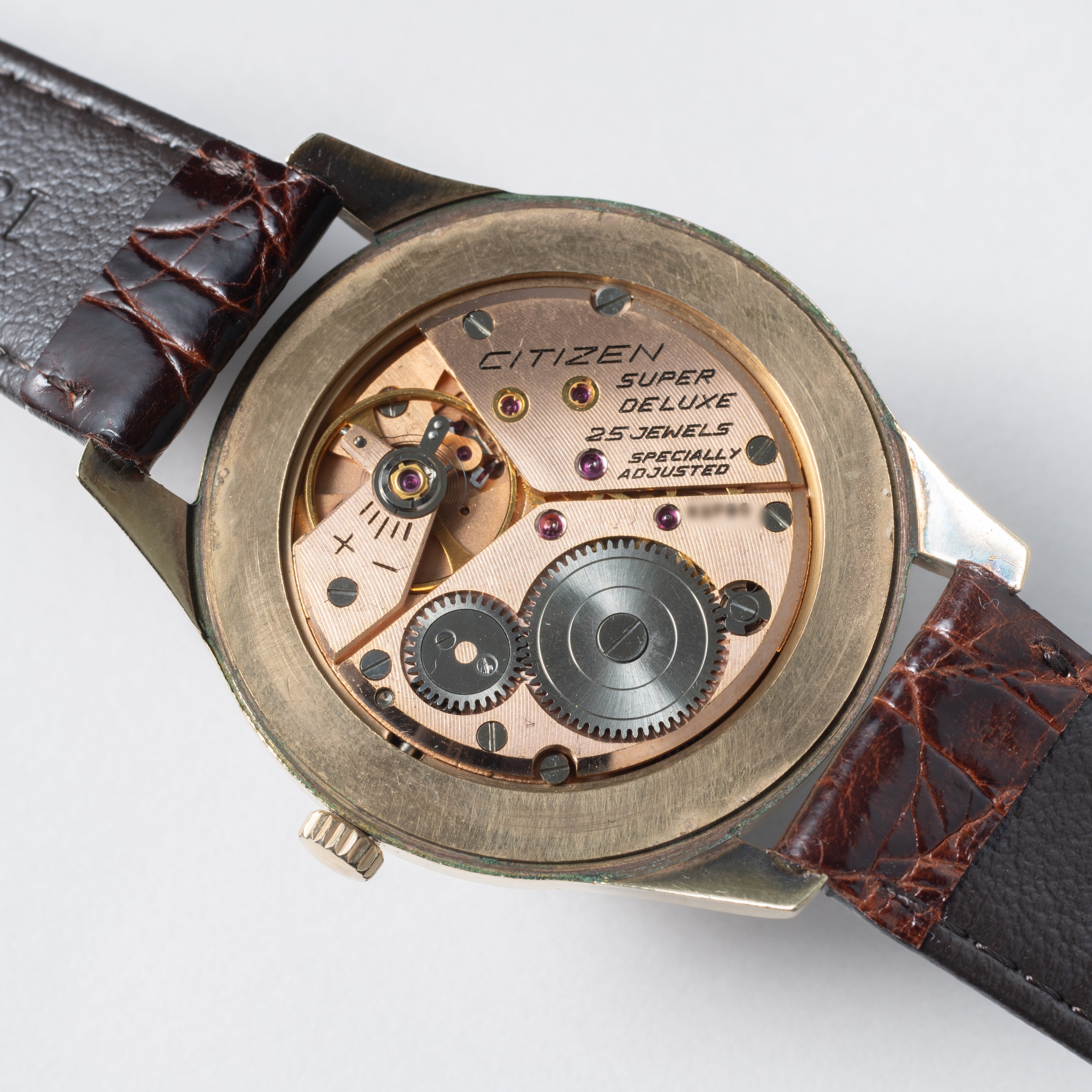 シチズン スーパーデラックス 1962年製 Ref.1507092 カッパーダイヤル 14金張り