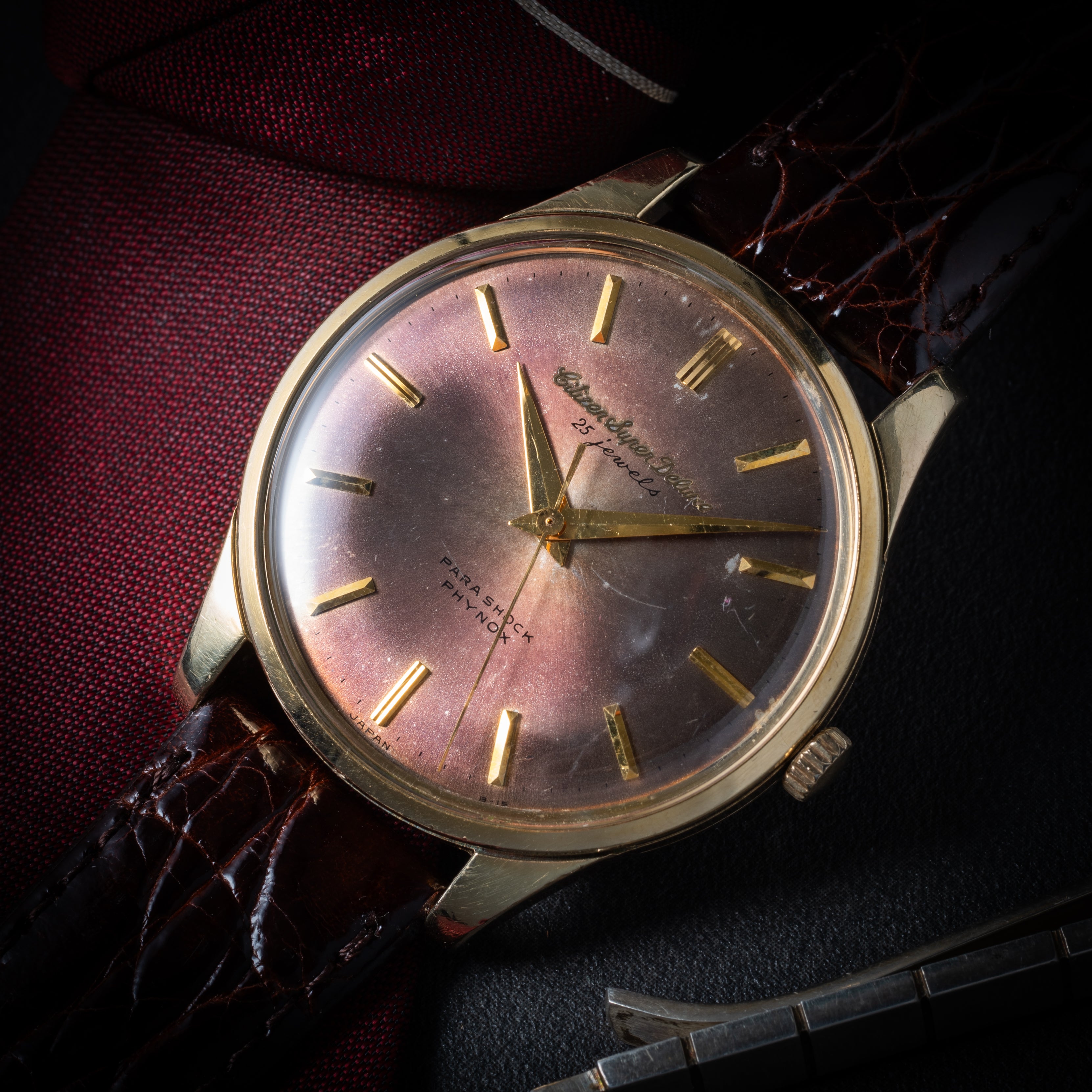 シチズン スーパーデラックス 1962年製 Ref.1507092 カッパーダイヤル 14金張り