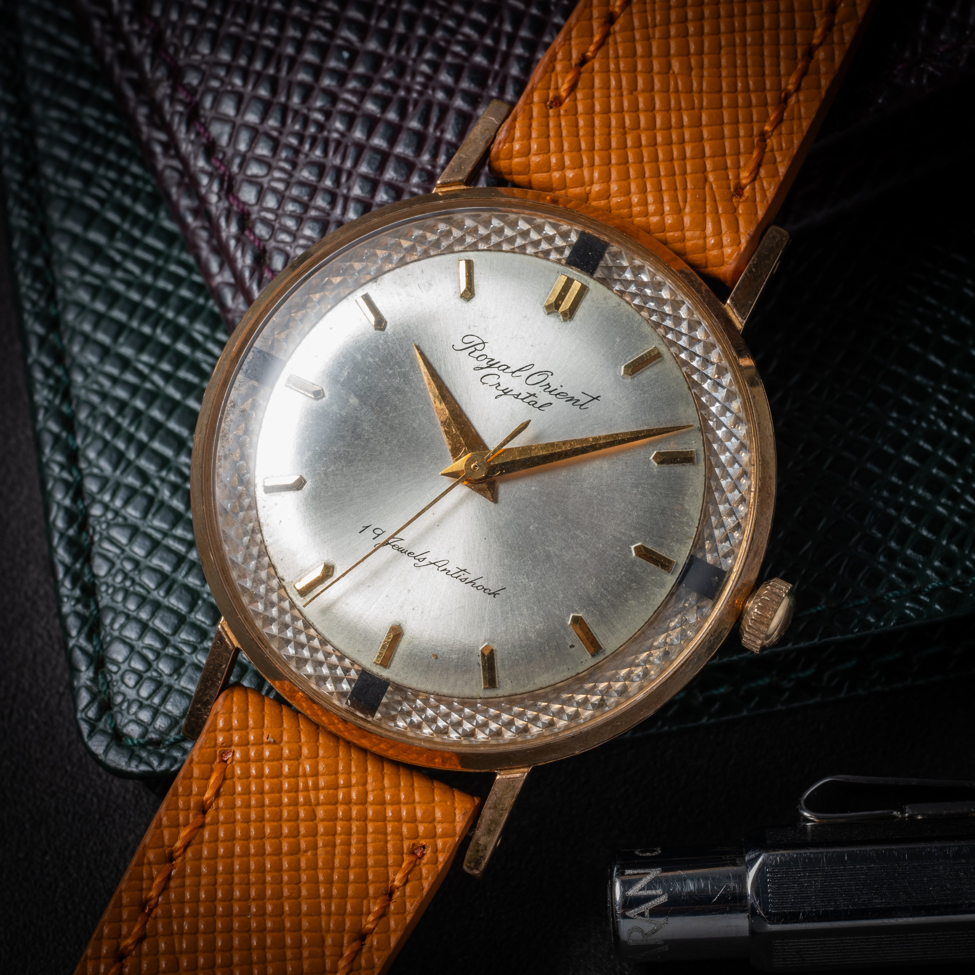 ロイヤルオリエント クリスタル 19石 1958年~1959年製 Ref.T92420 薄型手巻き式 金張り