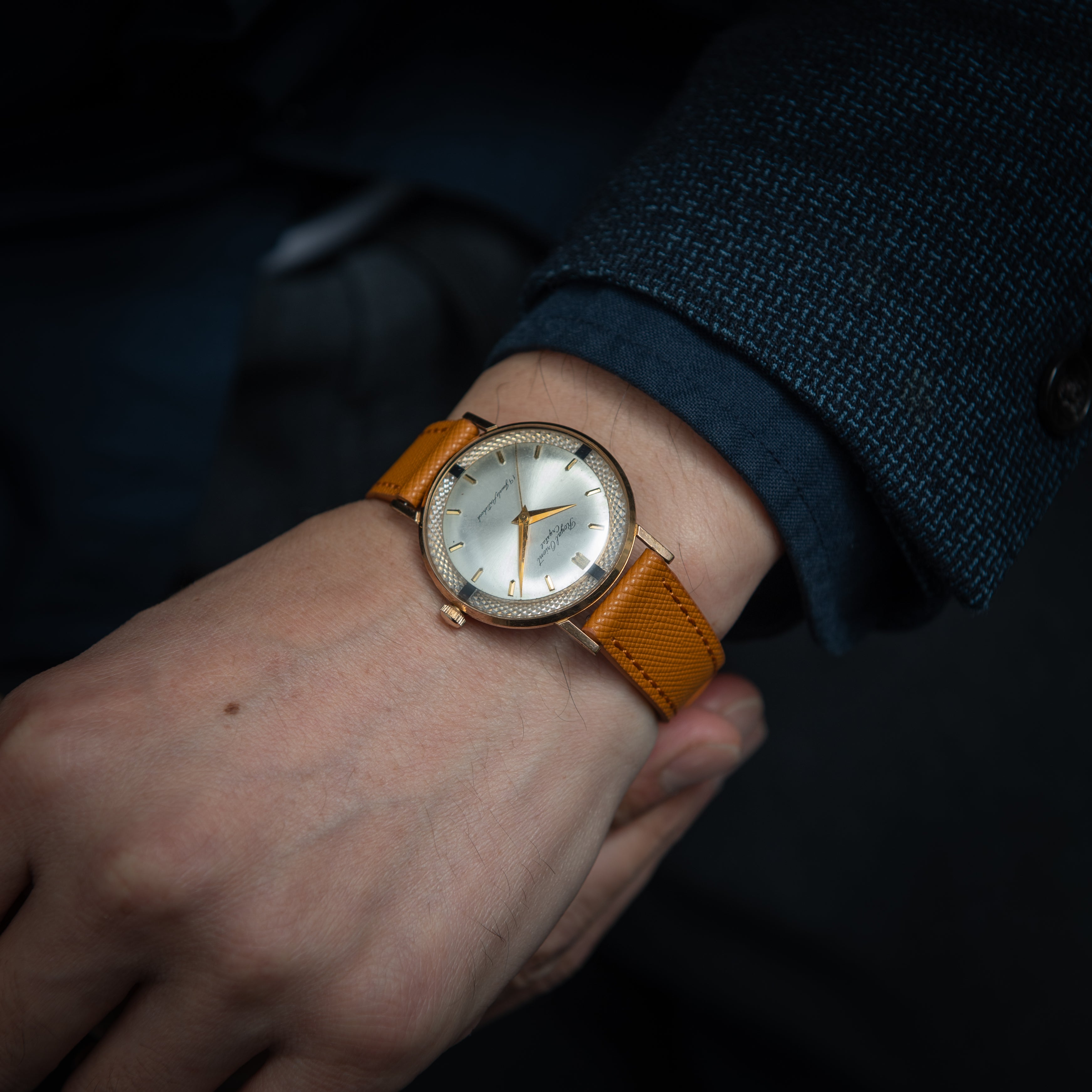 ロイヤルオリエント クリスタル 19石 1958年~1959年製 Ref.T92420 薄型手巻き式 金張り