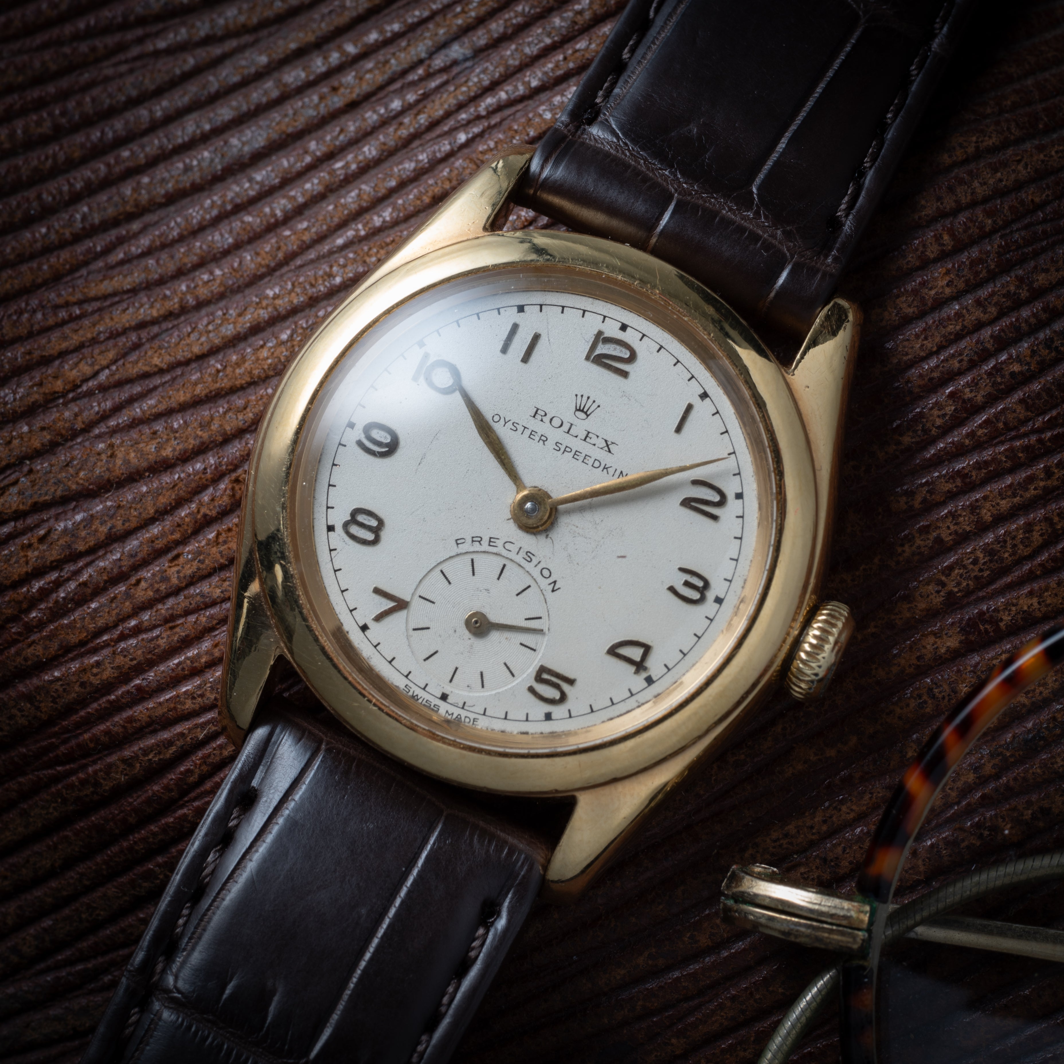 ロレックス スピードキング 金張りケース 1944年製 Ref.4270 オリジナルアラビアダイヤル スモールセコンド