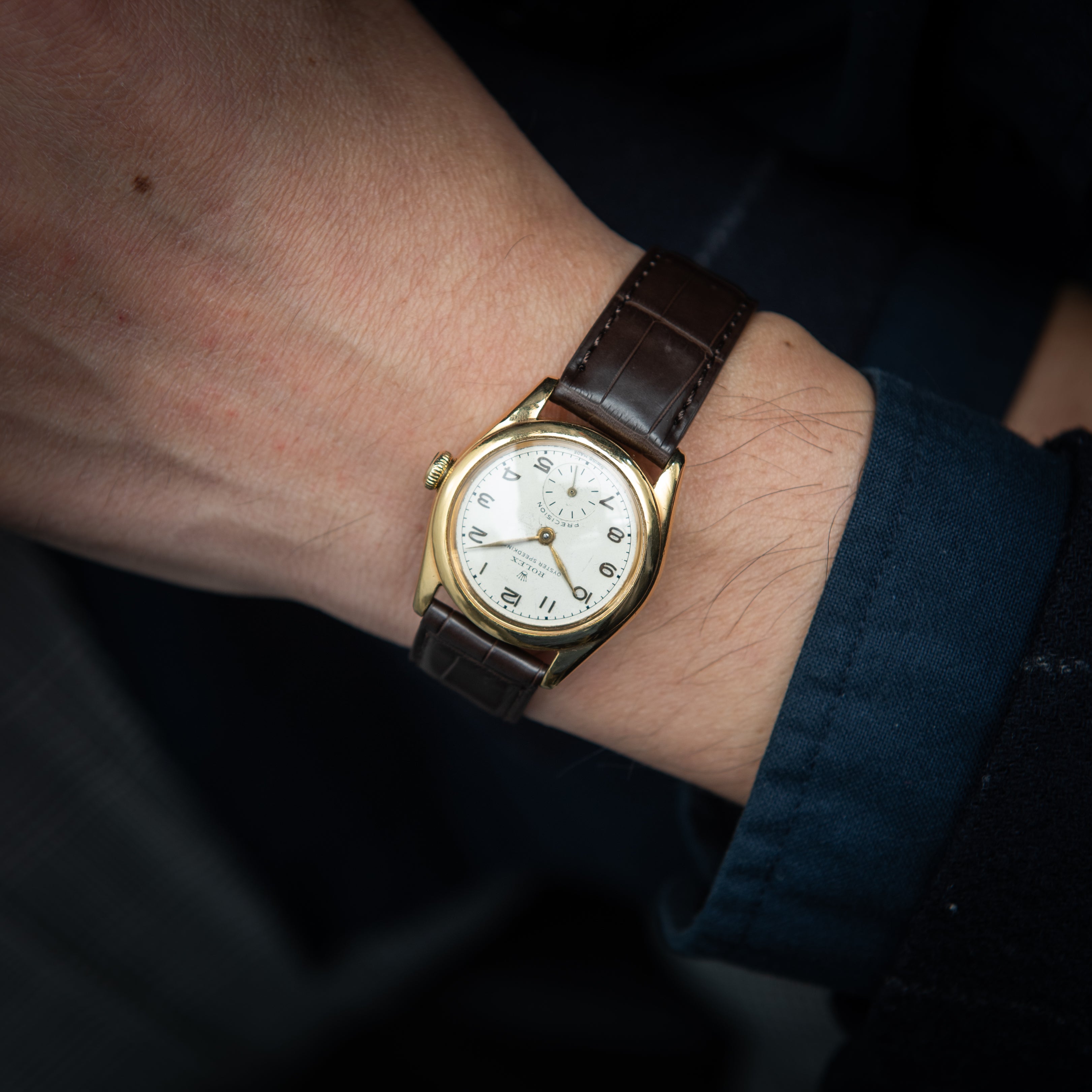 ロレックス スピードキング 金張りケース 1944年製 Ref.4270 オリジナルアラビアダイヤル スモールセコンド