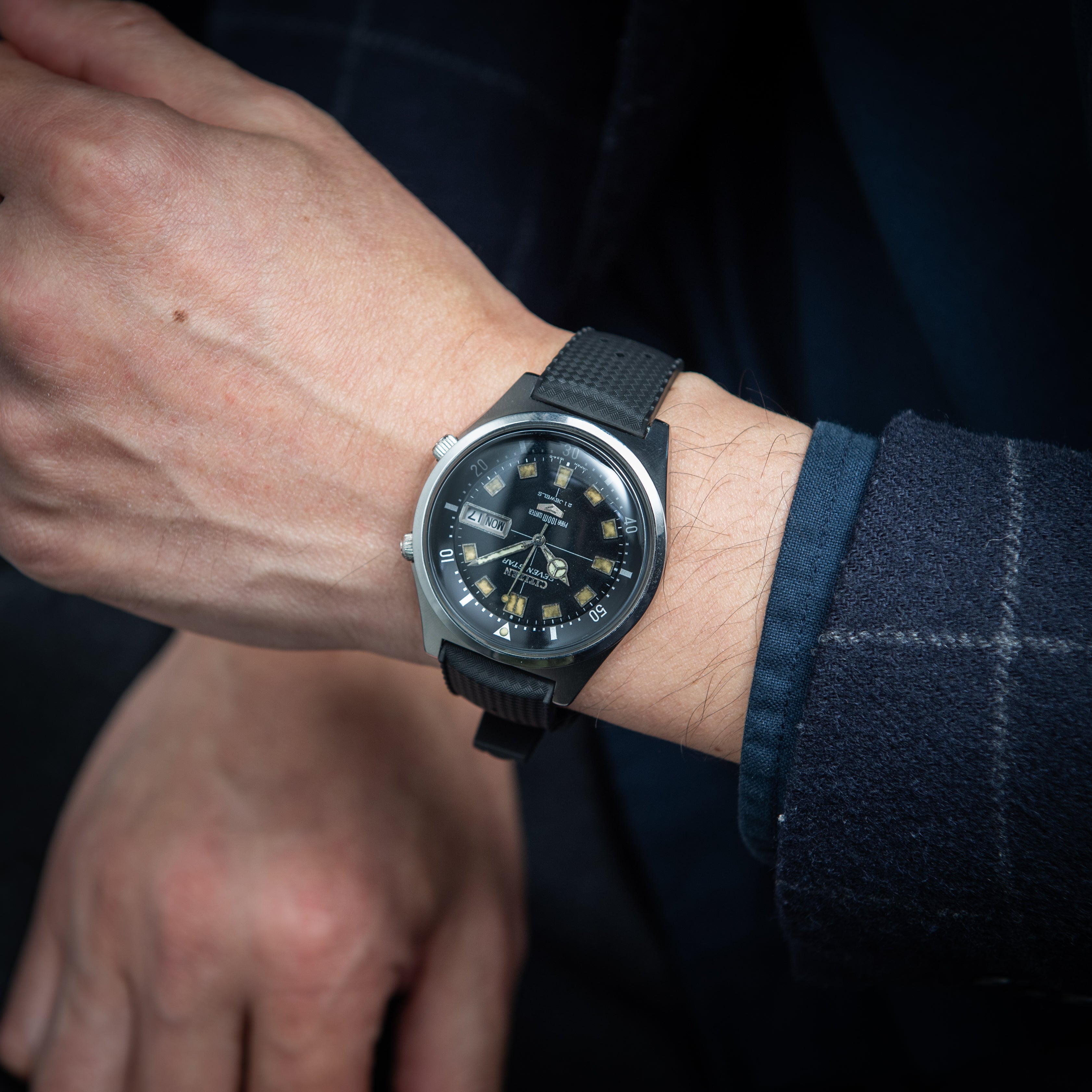 シチズン セブンスター 1968年製 ダイバーズウオッチ デイデイト