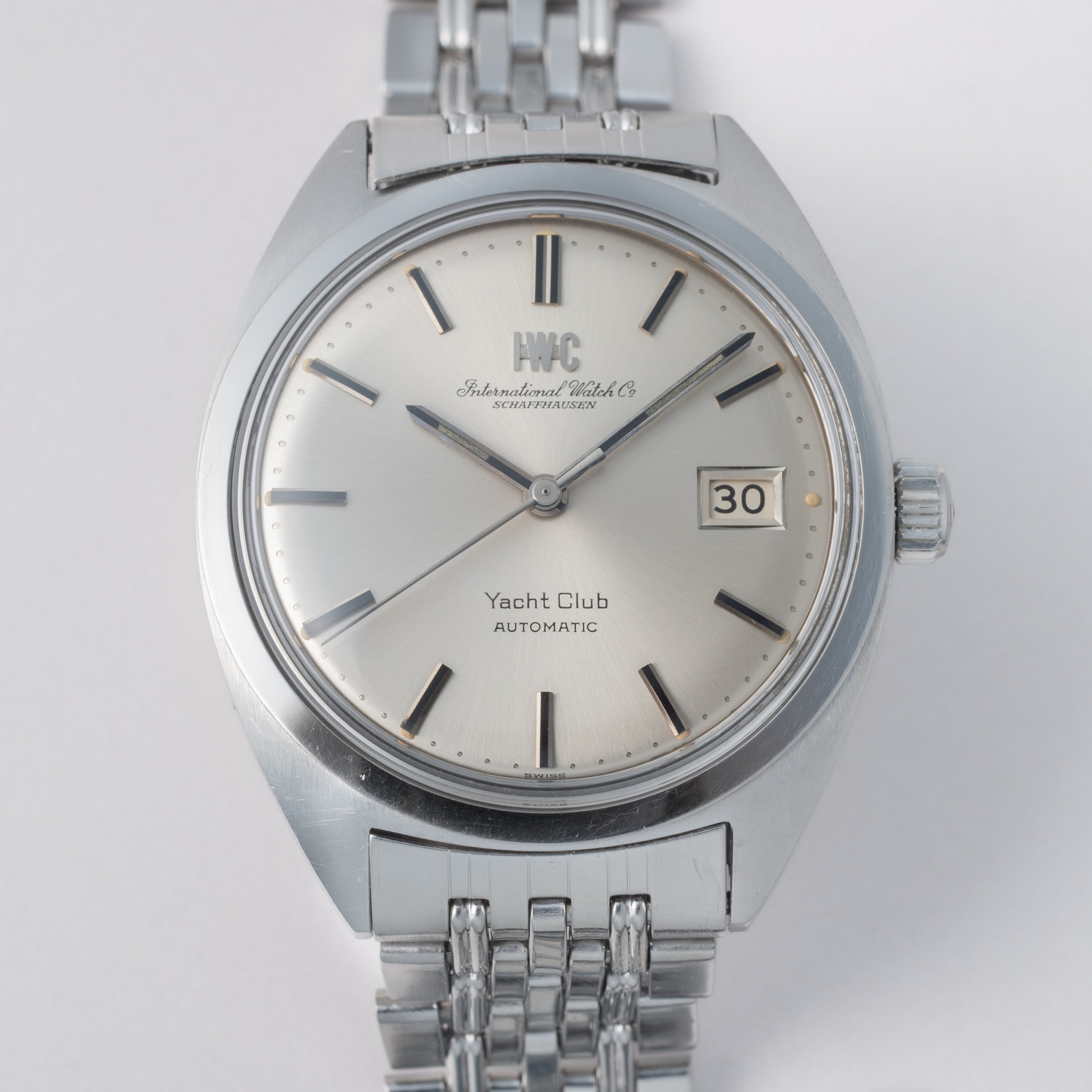 IWC ヨットクラブ 1973年製 Ref.R811 シルバーダイヤル 純正ゲイフレアー社製ブレス付き