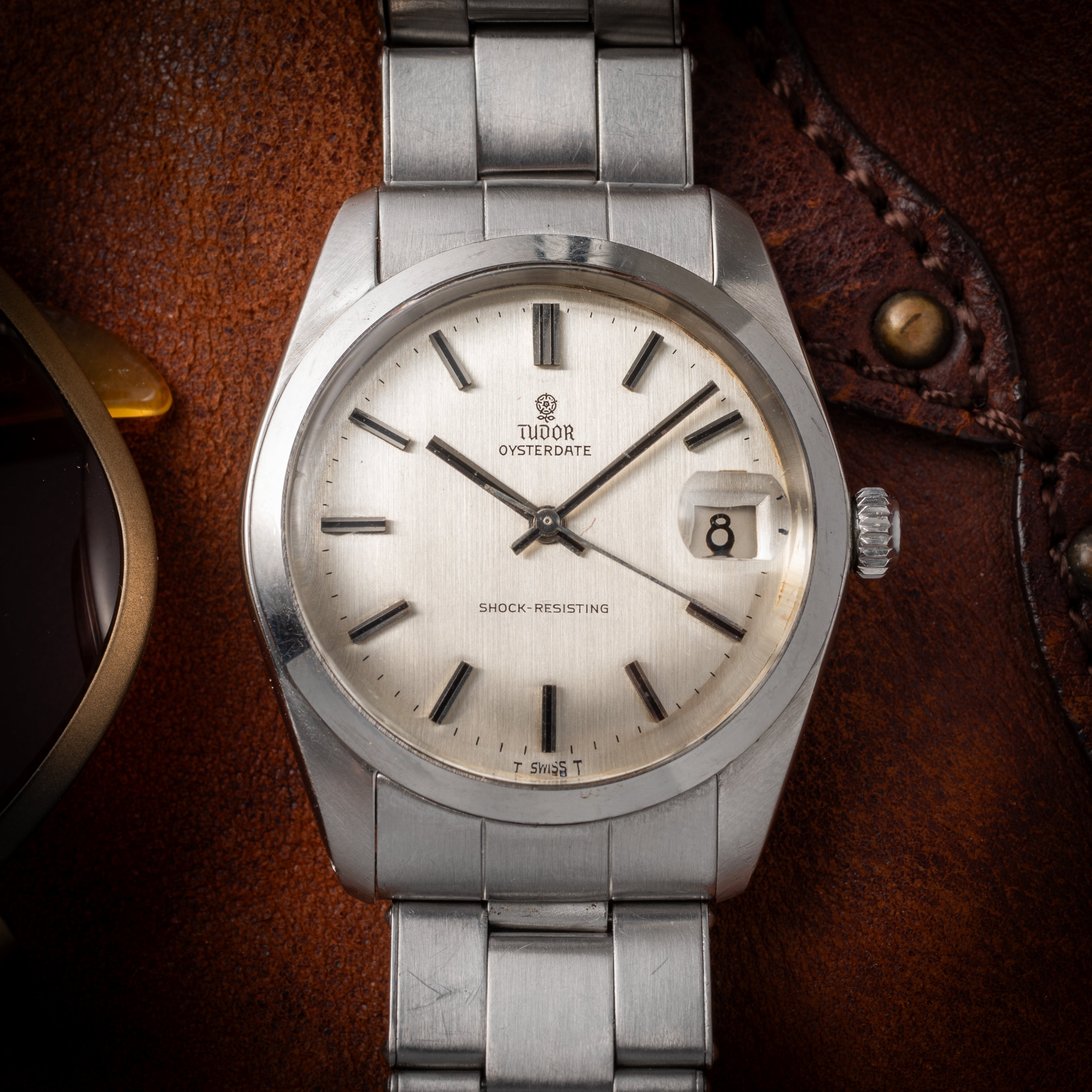 チューダー 小薔薇 オイスターデイト 1966年製 Ref.7962 シルバーダイヤル 王冠リューズ ロレックスリベットブレス付き