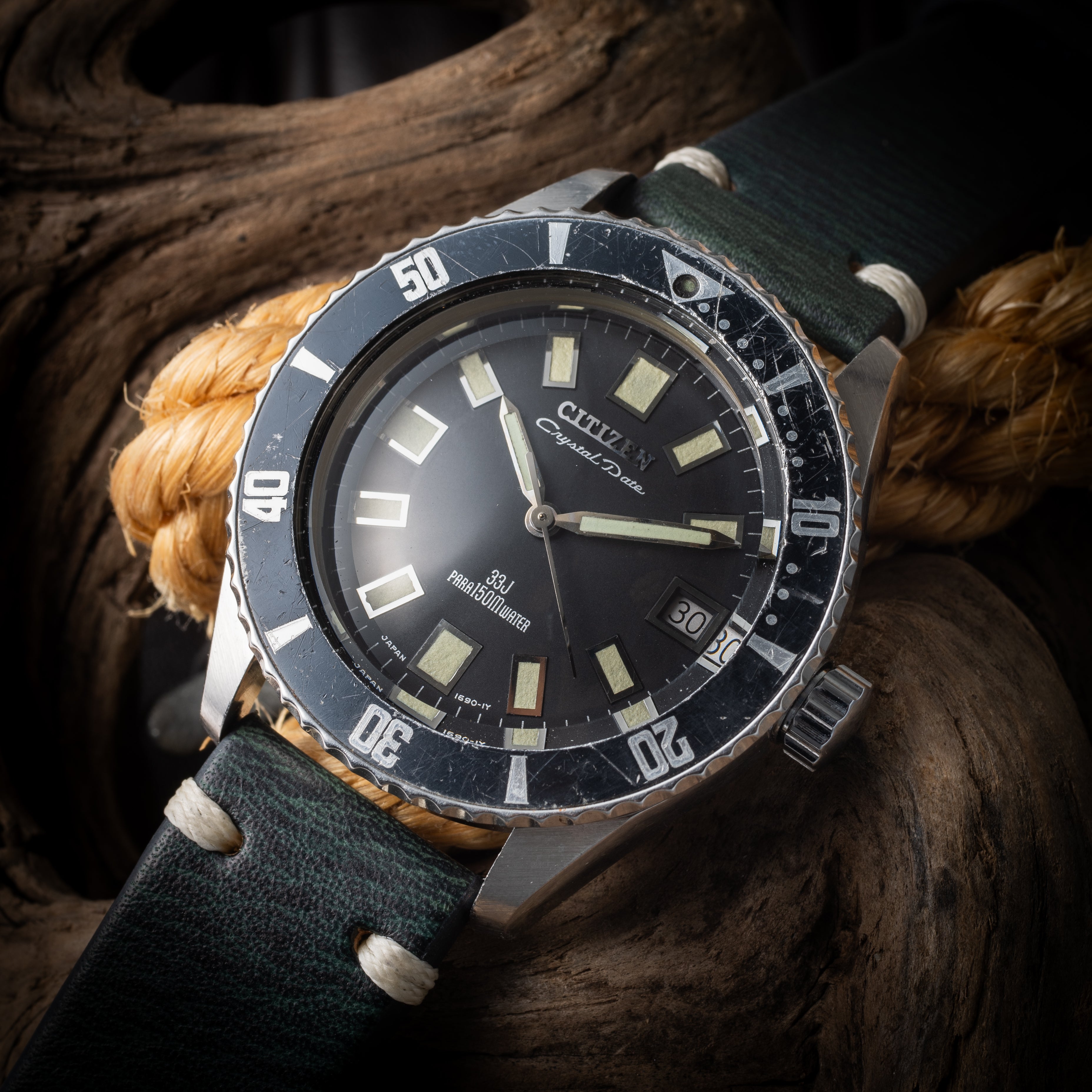 シチズン クリスタルデイト 1968年製 Ref.52802-Y 150mダイバー