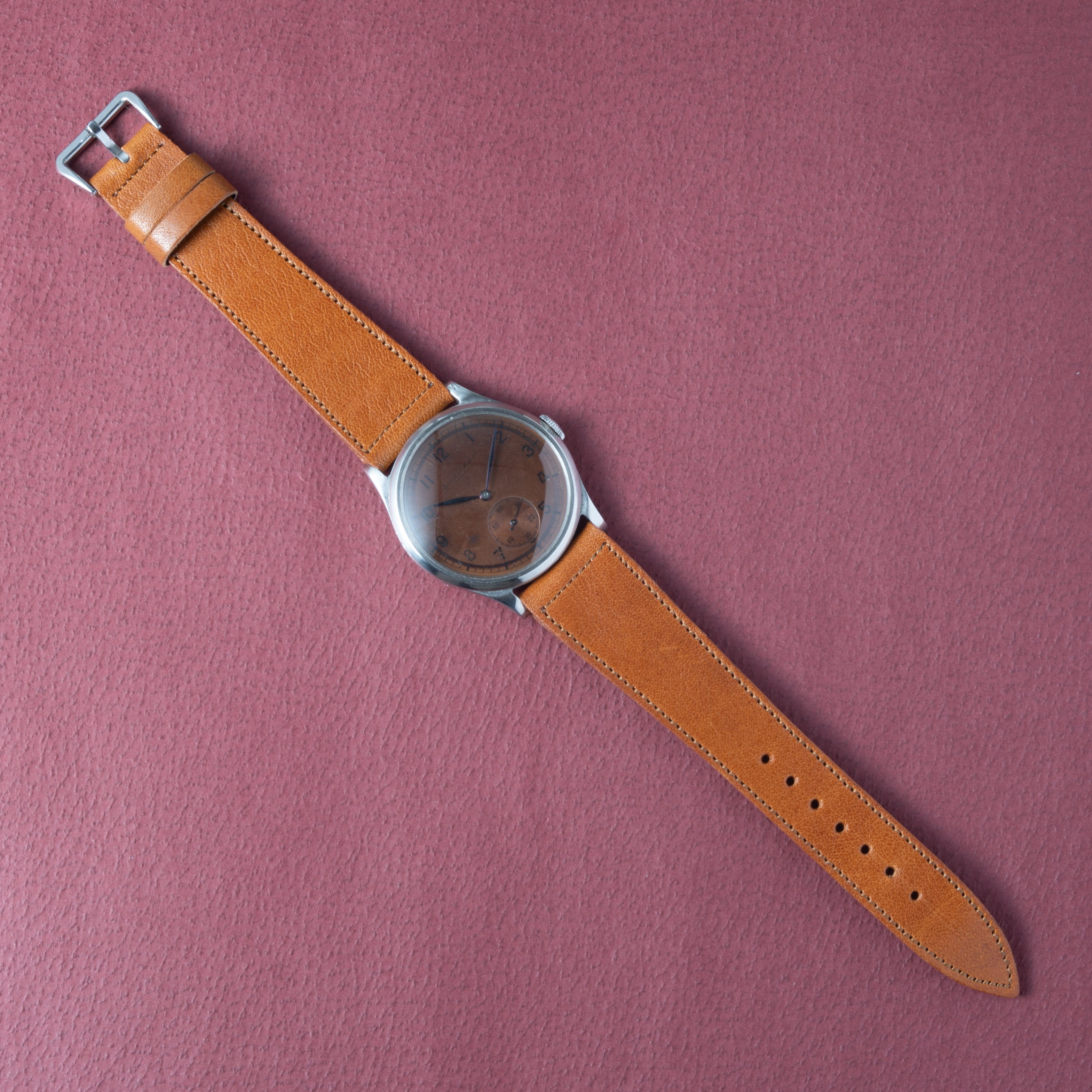 IWC アラビアインデックス 1938年製 コッパーダイヤル 手巻き Cal.83