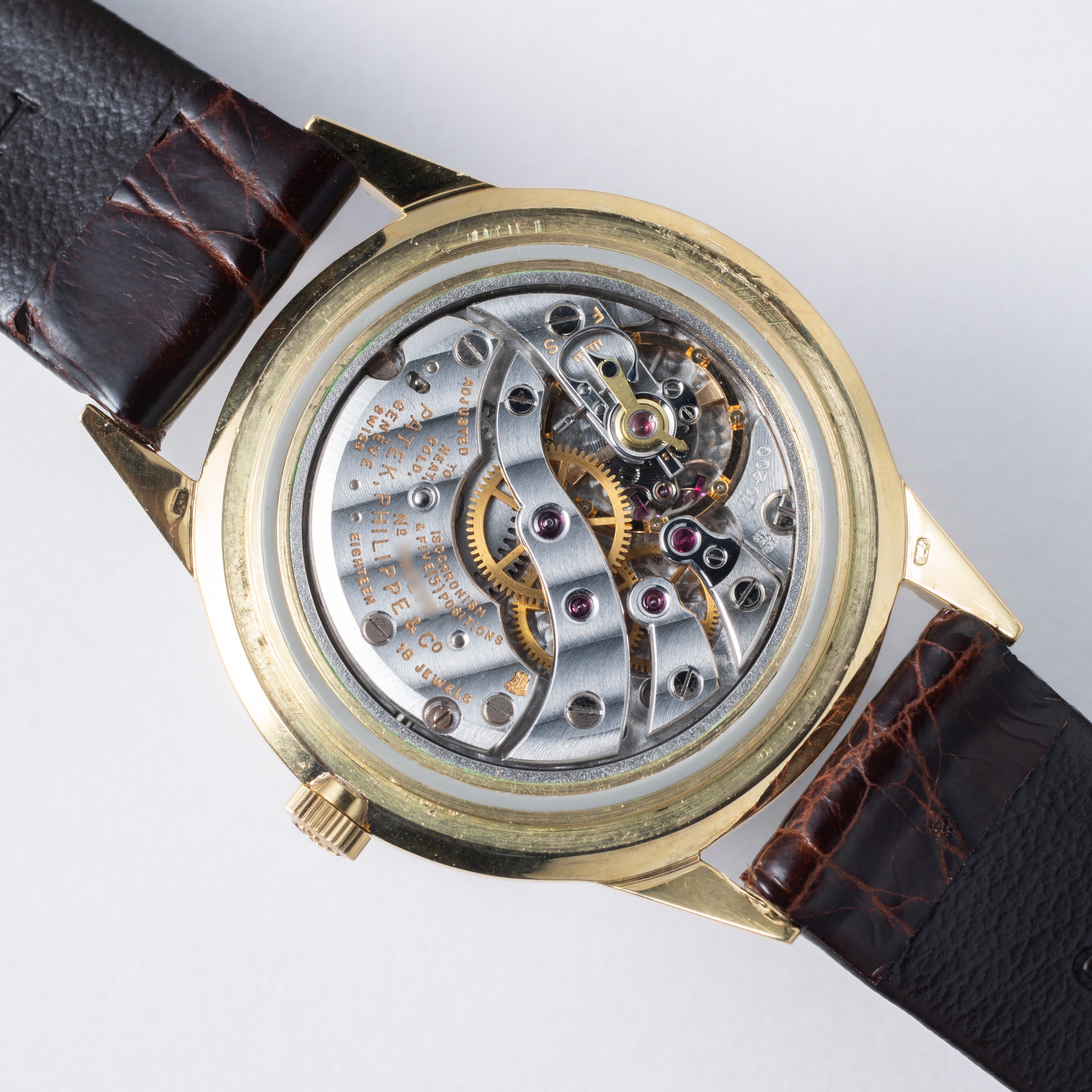 パテックフィリップ カラトラバ 1957年製 Ref.2568/1 18金無垢イエローゴールド 箱、サティフィケイト、純正尾錠付き