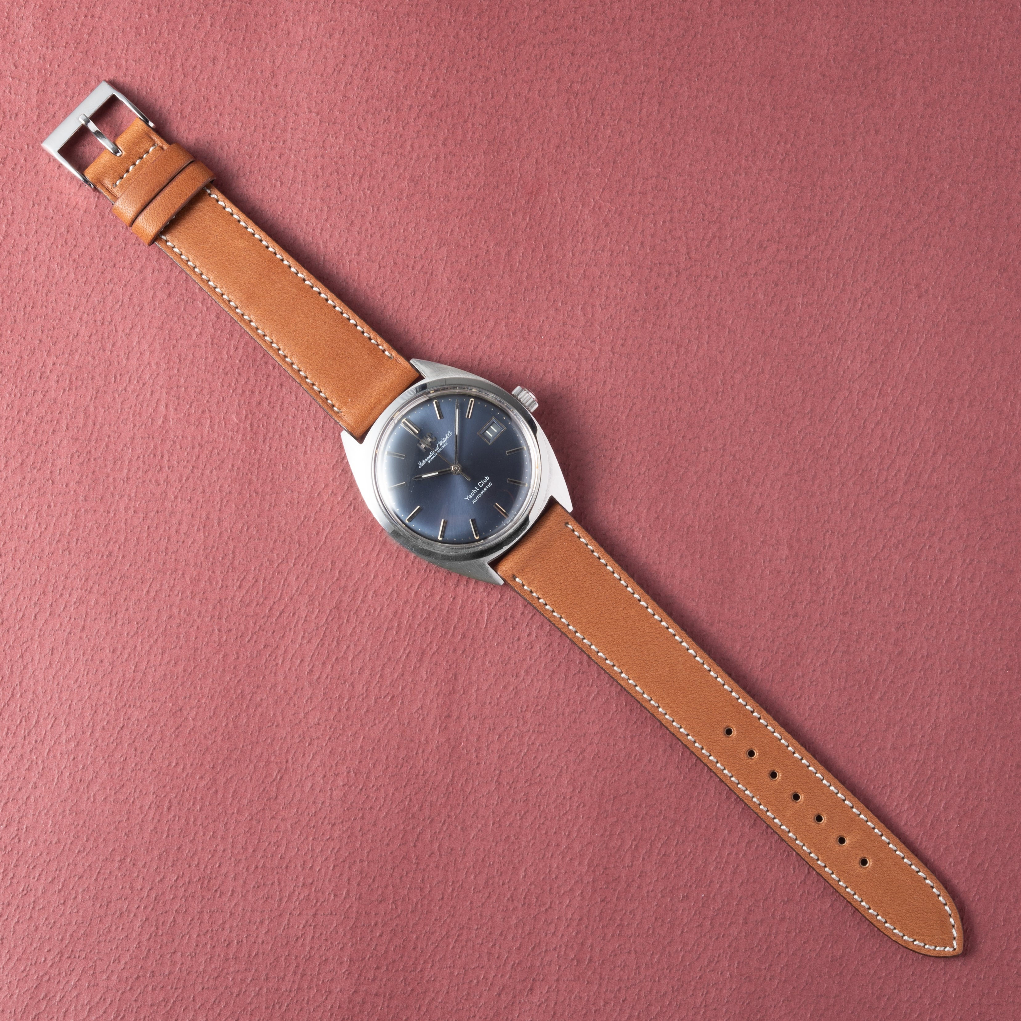 IWC ヨットクラブ 1971年製 Ref.R811AD オリジナルブルーダイヤル ペラトン式自動巻き Cal.8541B お魚リューズ