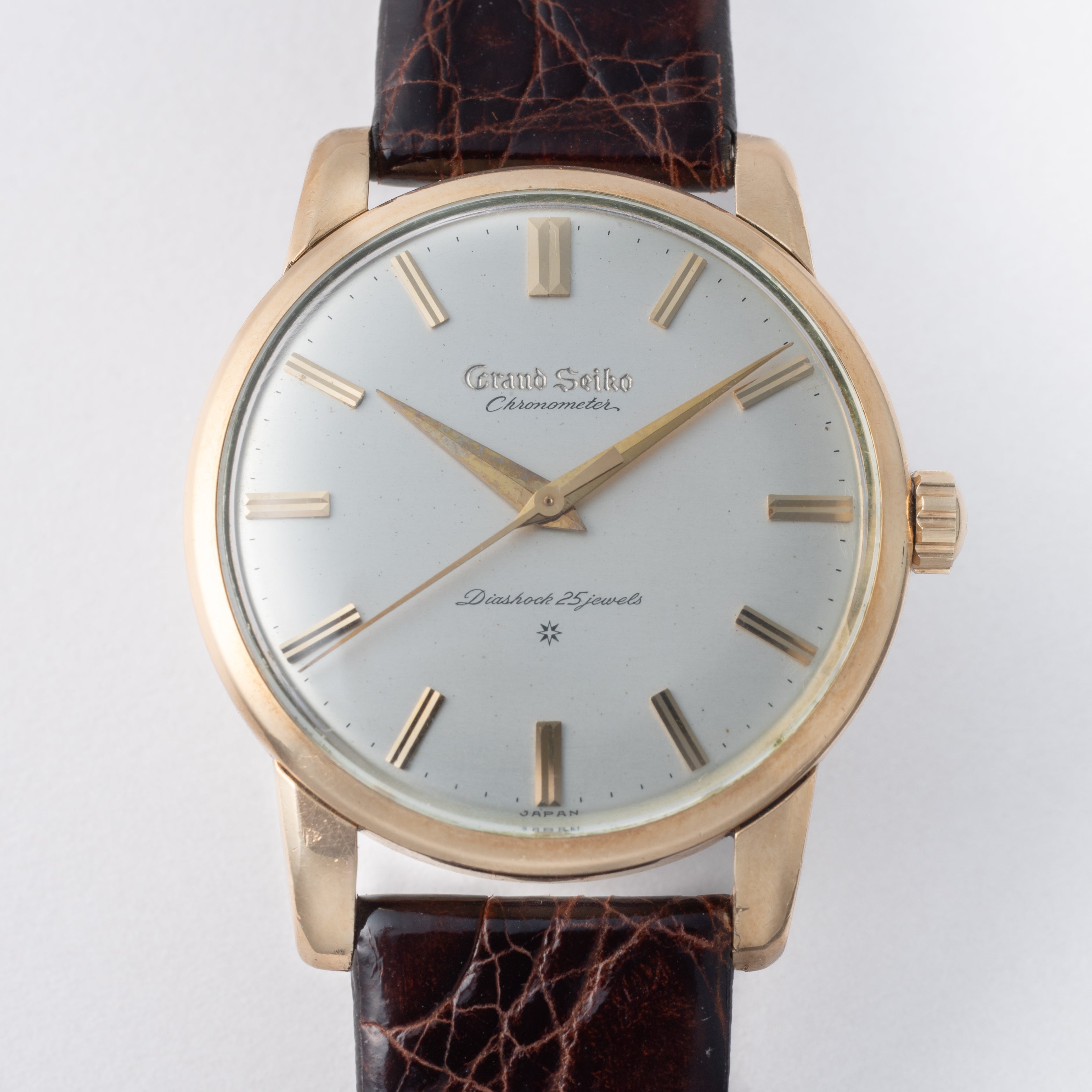グランドセイコー ファーストモデル 1960年製 Ref.J14070GS 彫文字盤 手巻きロービート