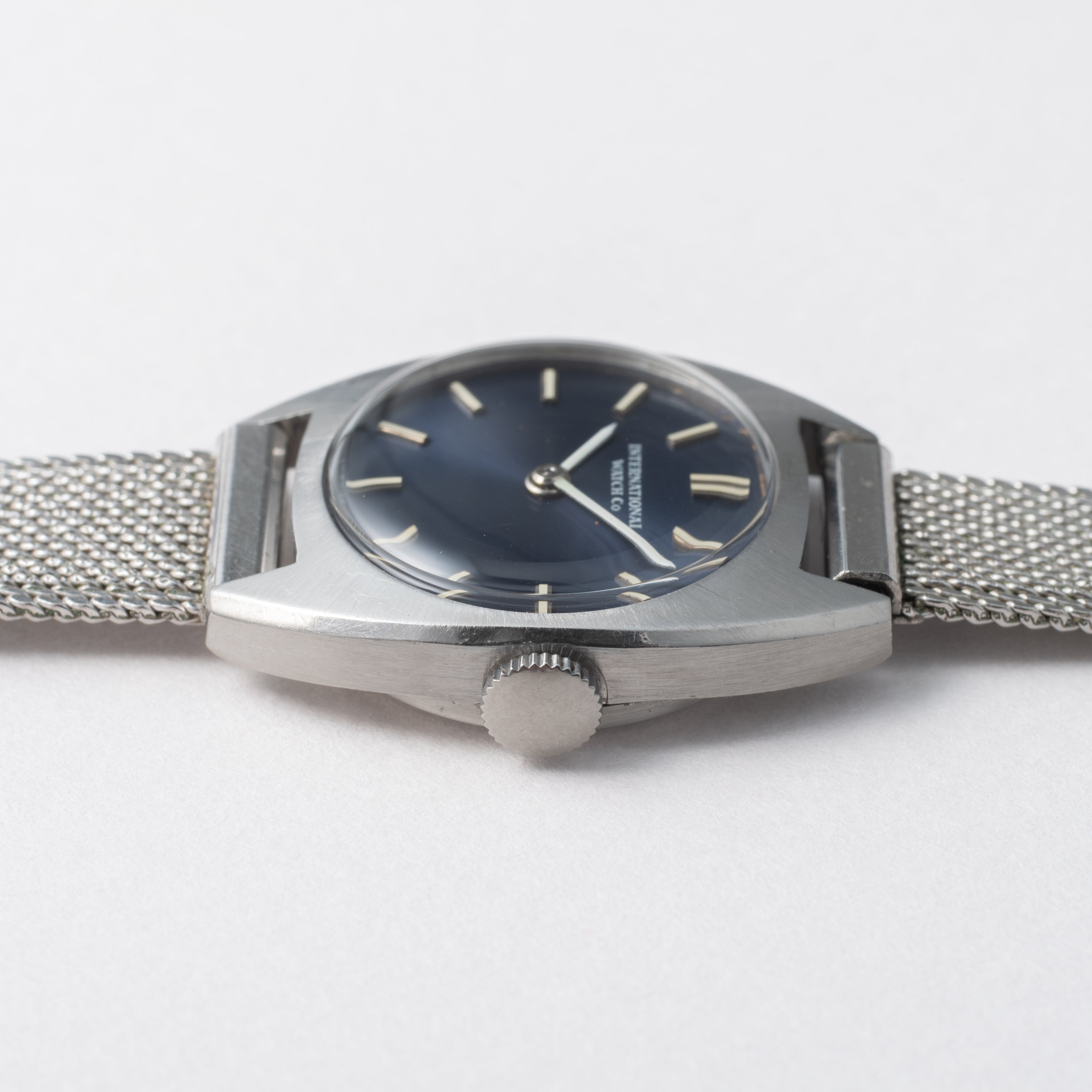 IWC レディース トノー型 1972年製 Ref.4108 手巻き Cal.412 ブルーダイヤル