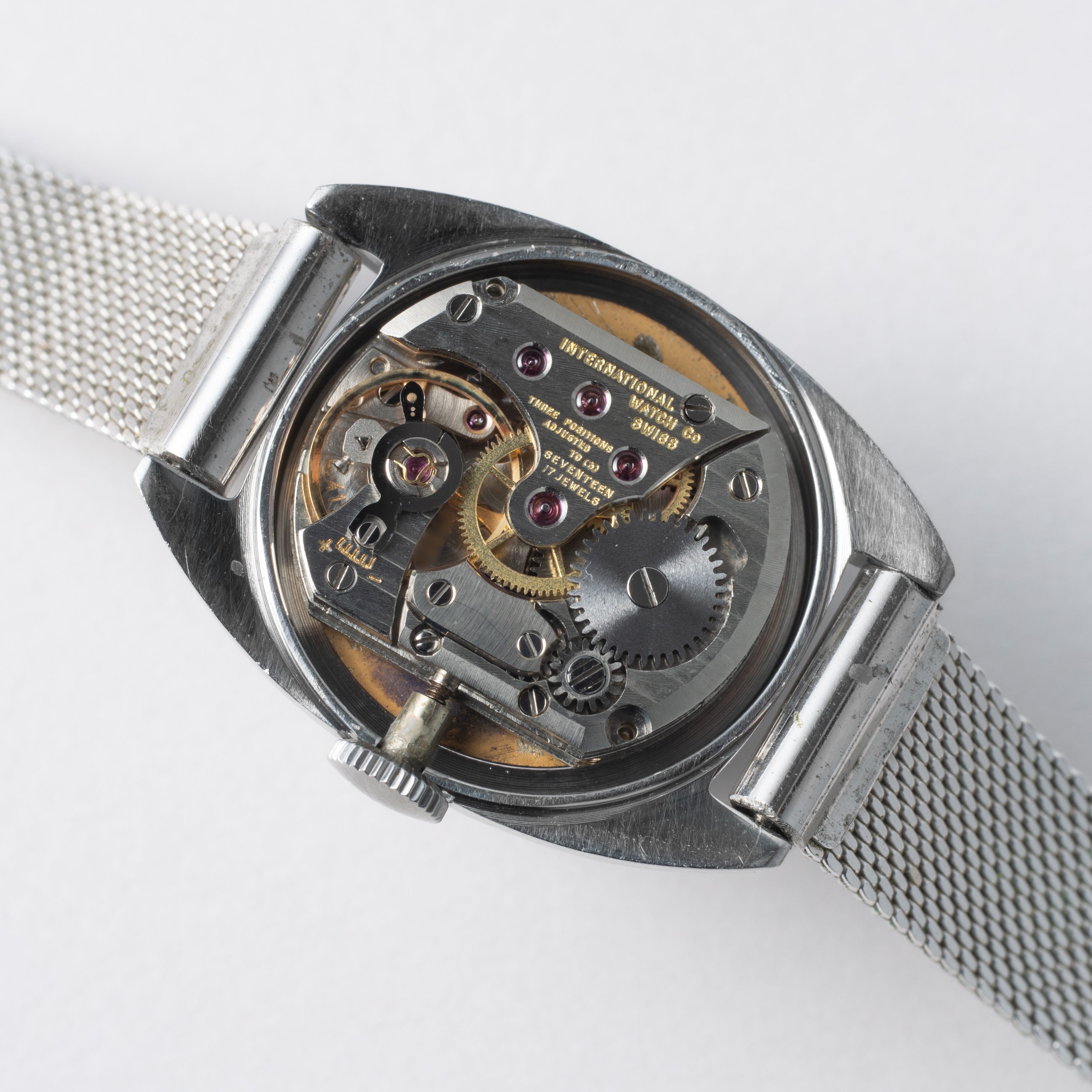 IWC レディース トノー型 1972年製 Ref.4108 手巻き Cal.412 ブルーダイヤル