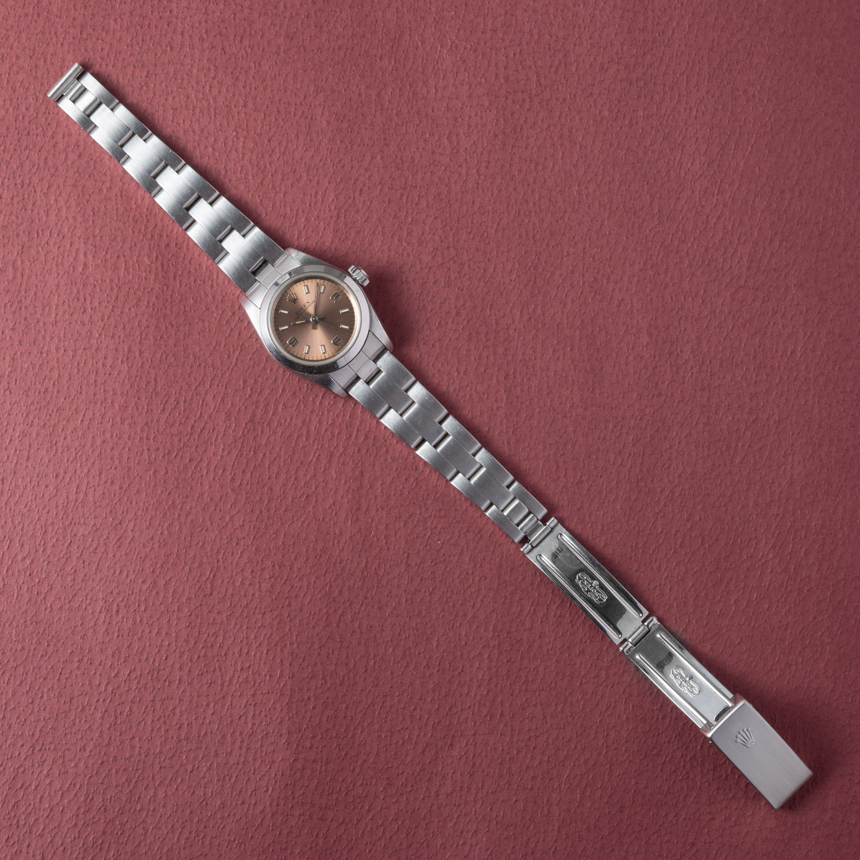 ロレックス レディース オイスターパーペチュアル 1997年~1998年製 Ref.67180 ピンクダイヤル