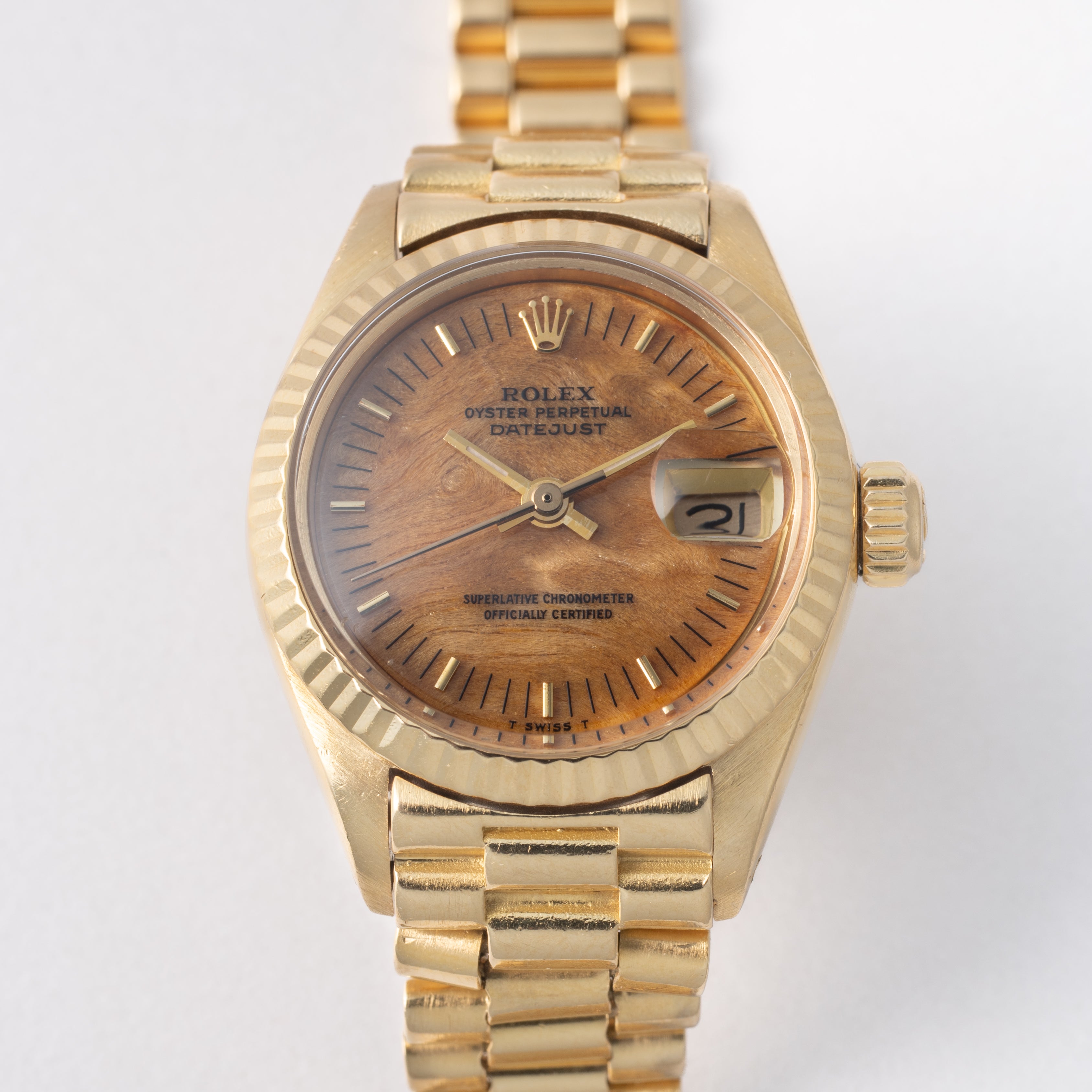 ロレックス レディース デイトジャスト 1973年製 Ref.6917 バーチウッドダイヤル