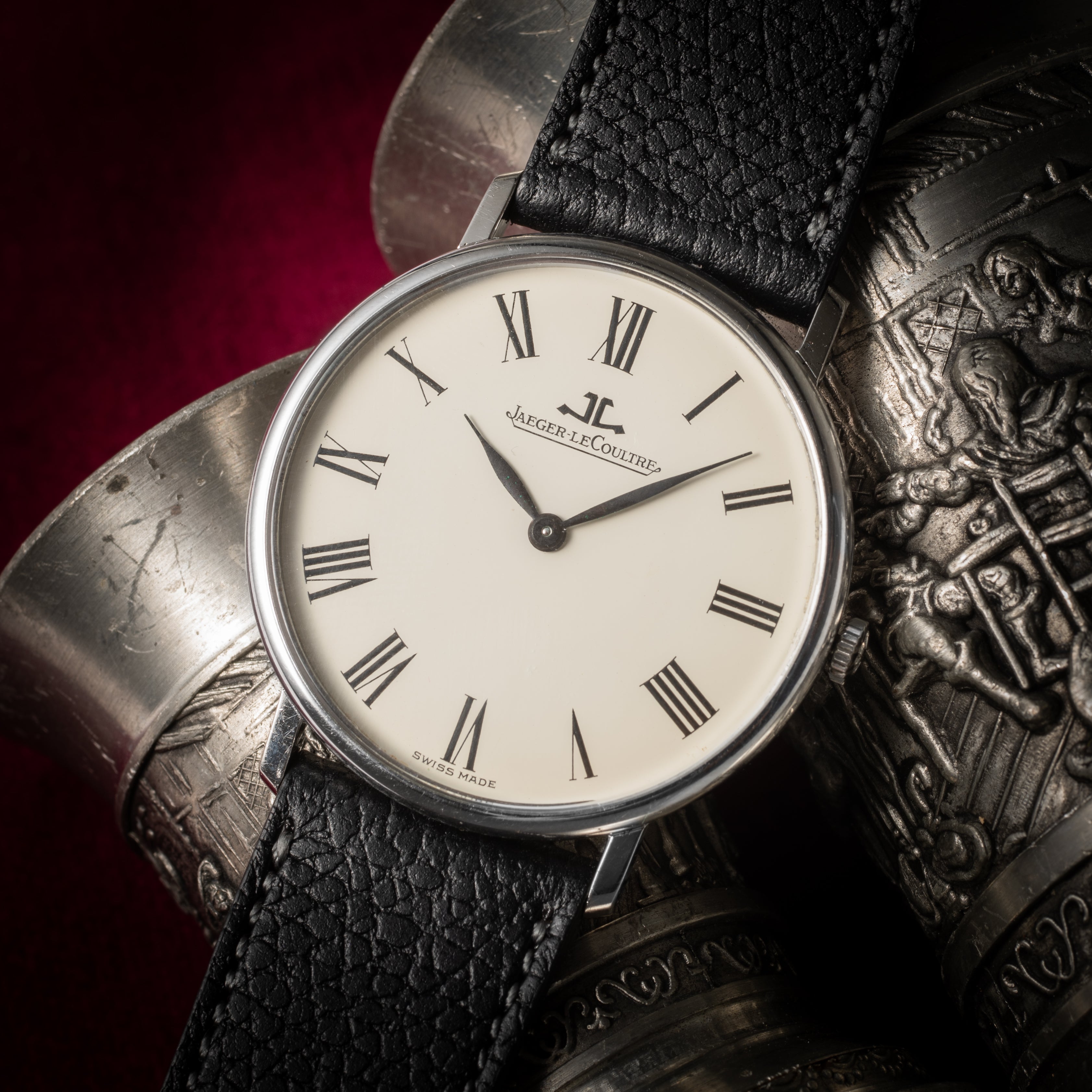 ジャガー・ルクルト ラウンドケース 1970年代製 Ref.9124-42 ローマンダイヤル