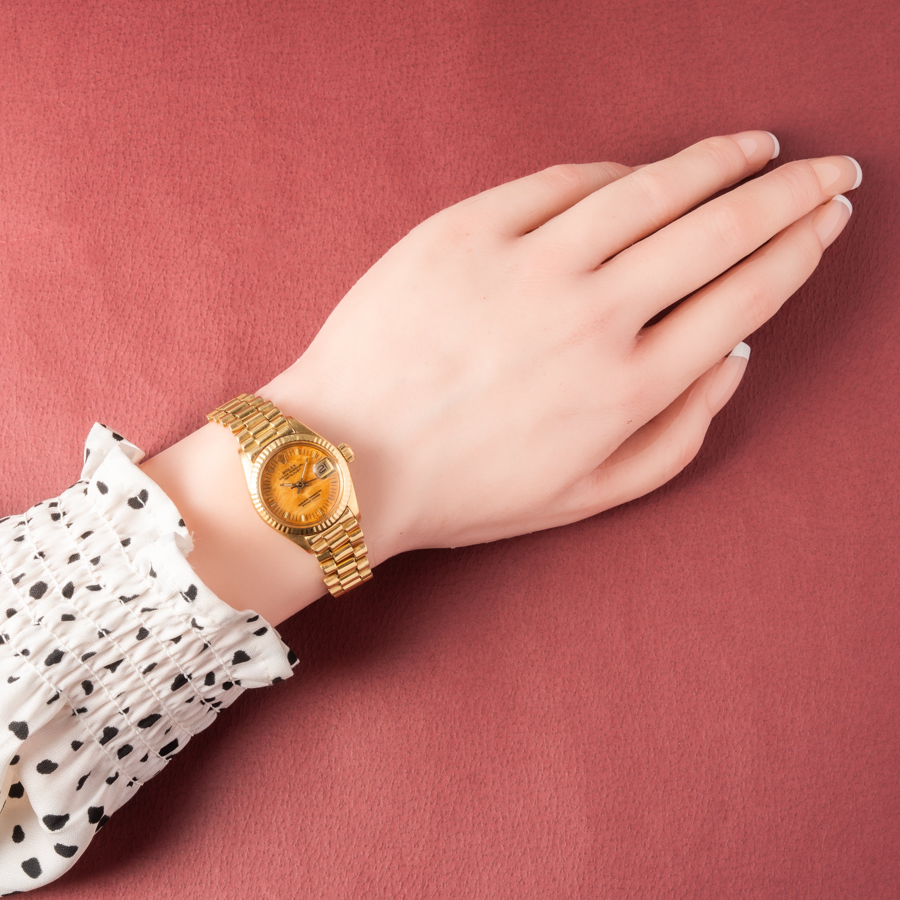 ロレックス レディース デイトジャスト 1973年製 Ref.6917 バーチウッドダイヤル