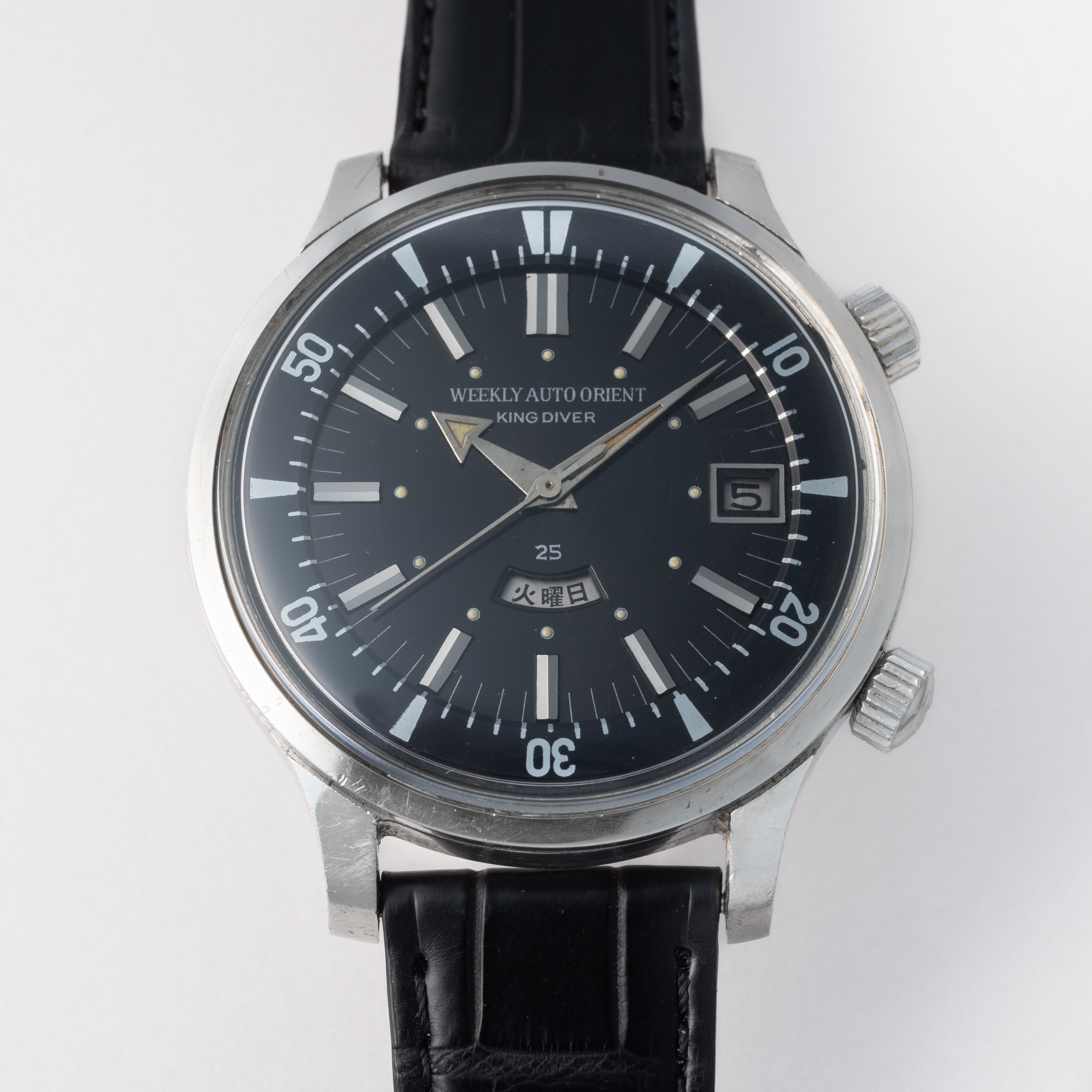 オリエント ウィークリーオート オリエント キングダイバー 1960年代 アローハンド 漢字曜日表記