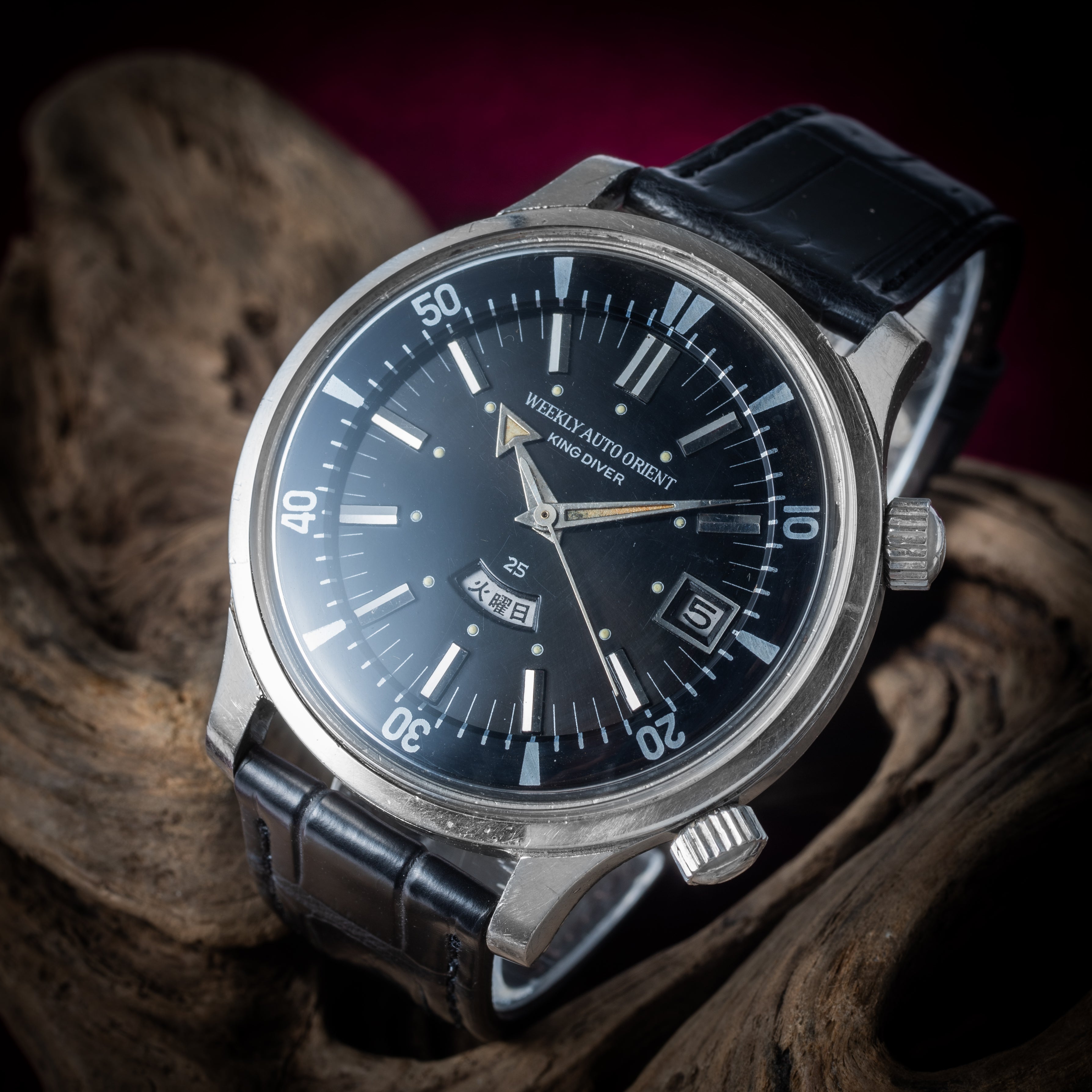 オリエント ウィークリーオート オリエント キングダイバー 1960年代 アローハンド 漢字曜日表記