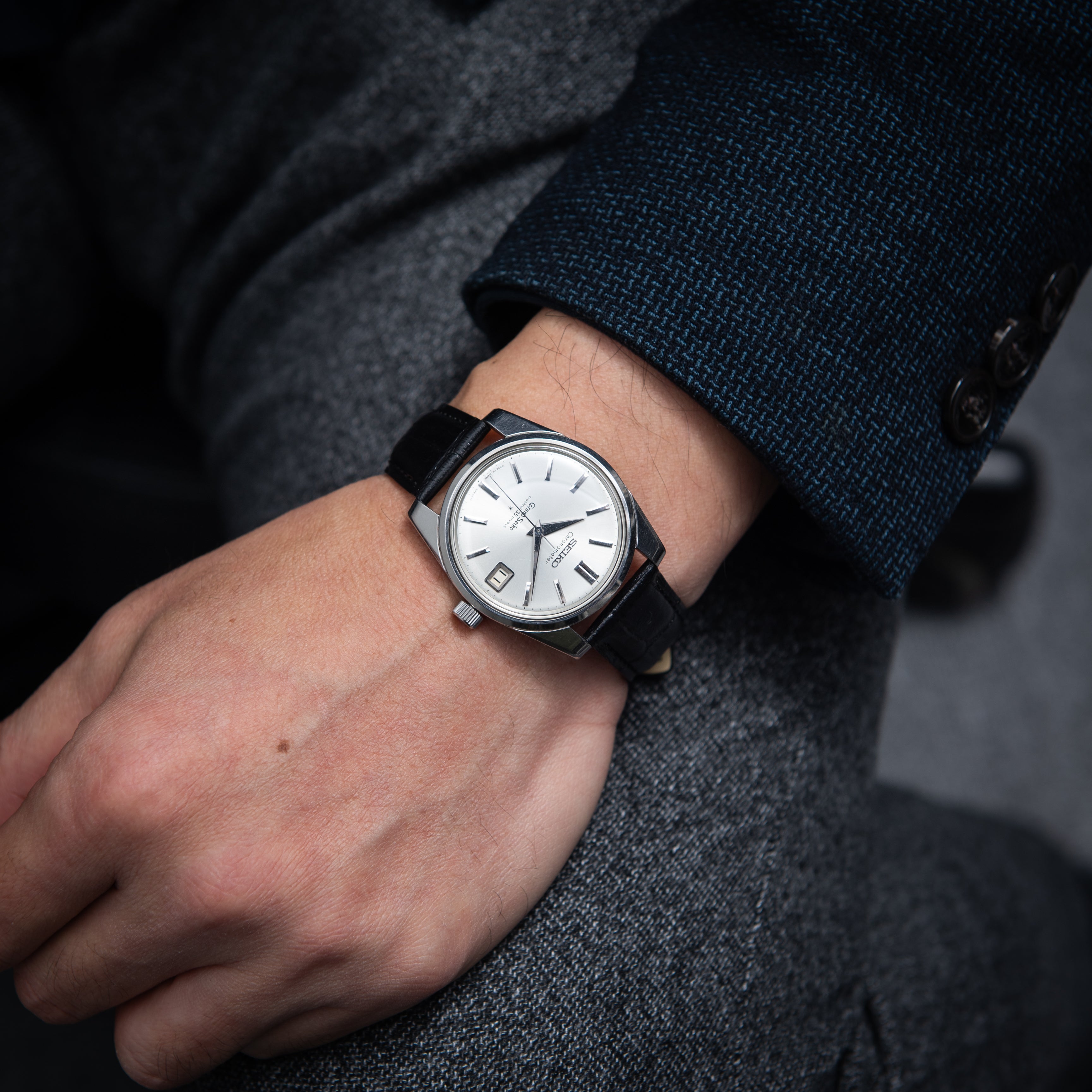 グランドセイコー セルフデーター 1964年製 Ref.43999 GS2nd 獅子メダル 純正尾錠付き