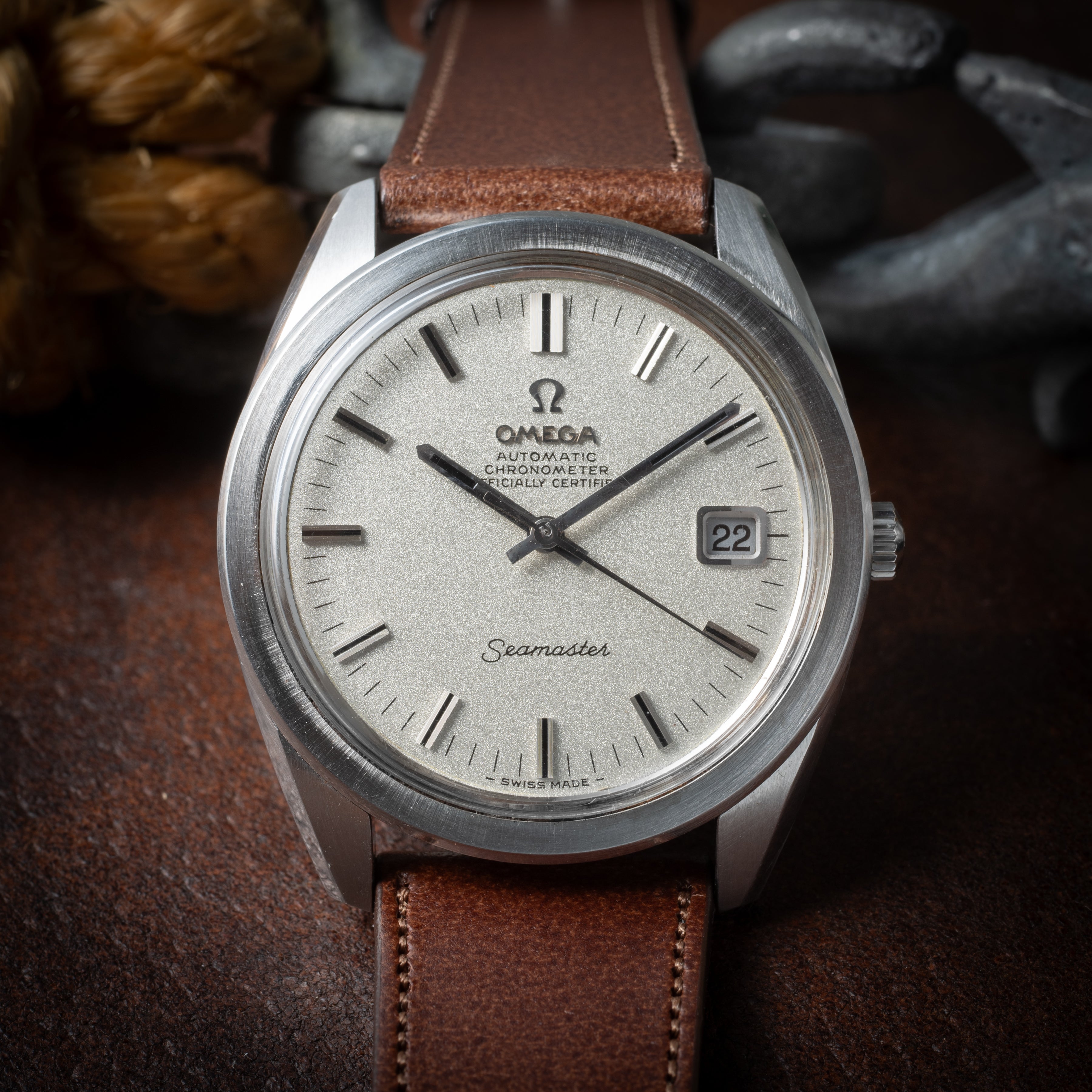 オメガ シーマスター クロノメーター 1970年製 Ref.168.022 純正尾錠付き