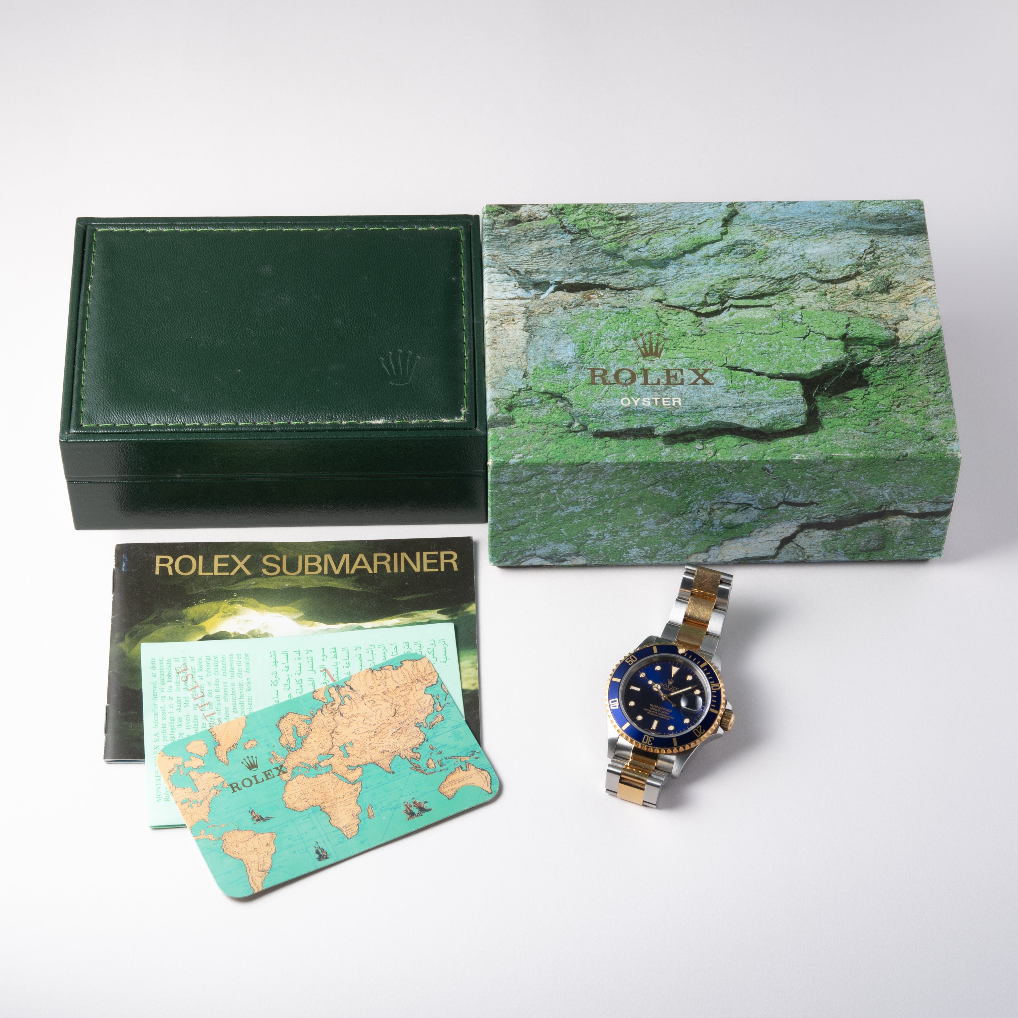 ロレックス サブマリーナー 1996年~1997年製 Ref.16613 コンビ 青サブ 箱、冊子付き