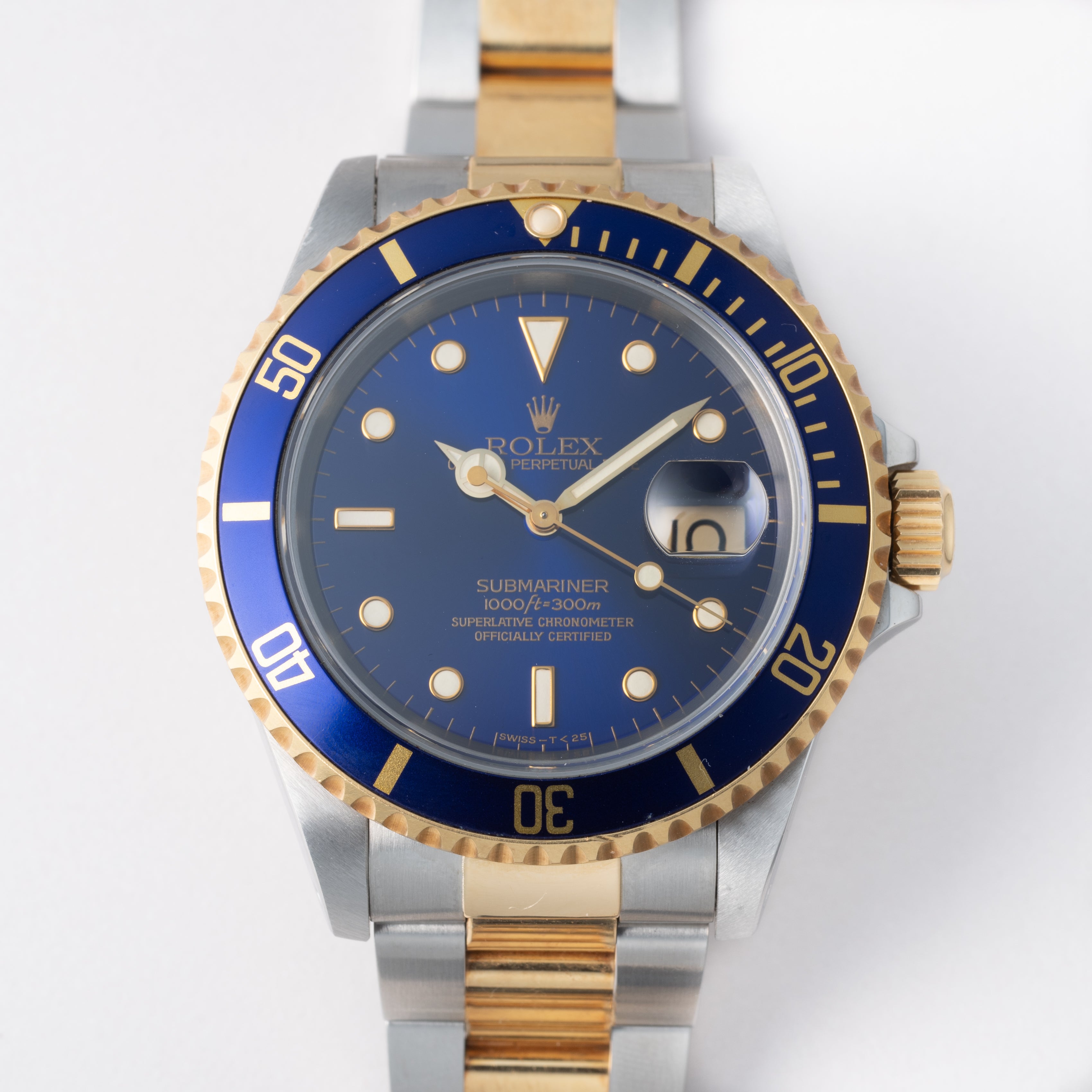 ロレックス サブマリーナー 1996年~1997年製 Ref.16613 コンビ 青サブ 箱、冊子付き