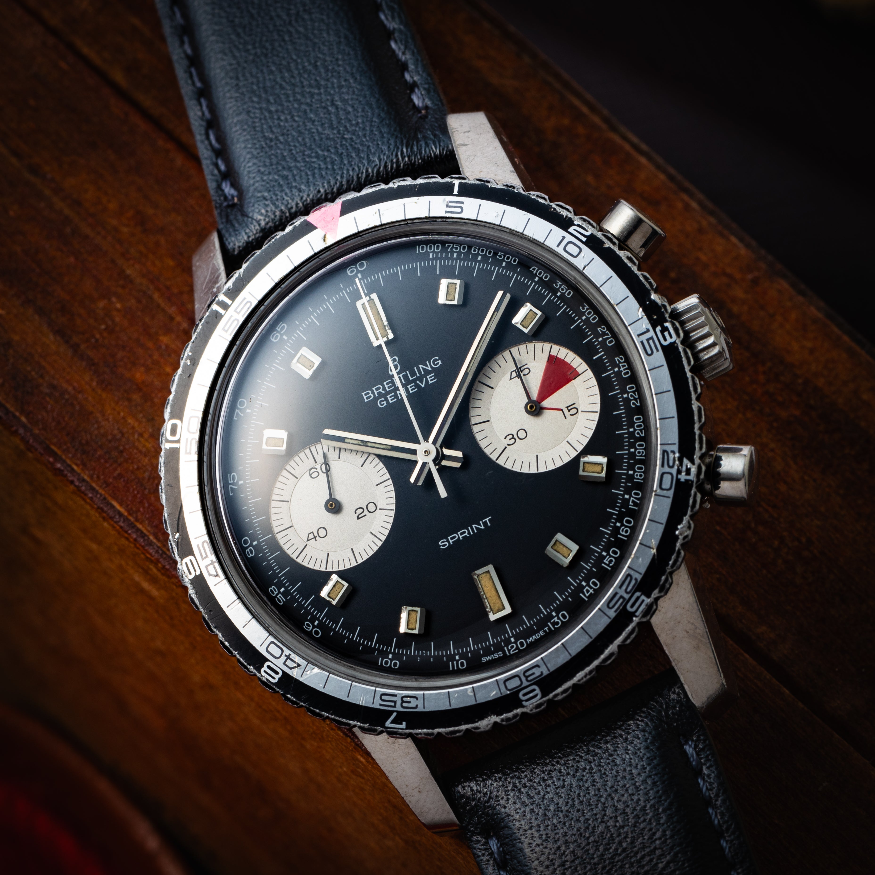 ブライトリング スプリント 1967年製 2レジスタークロノグラフ Ref.2010 Cal.バルジュー7730