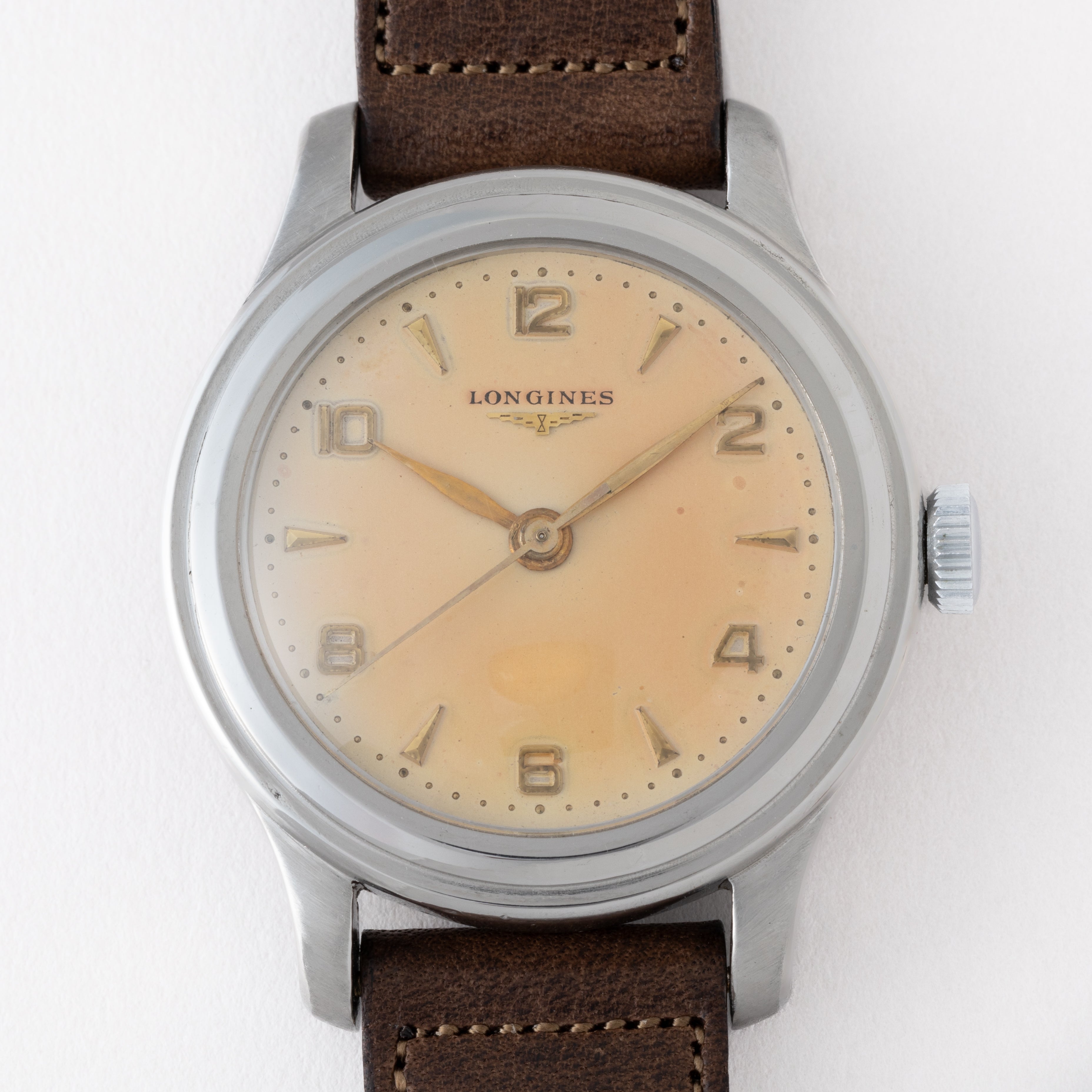 ロンジン セイタケ 1940年代製 35mmケース ステップベゼル 12.68N