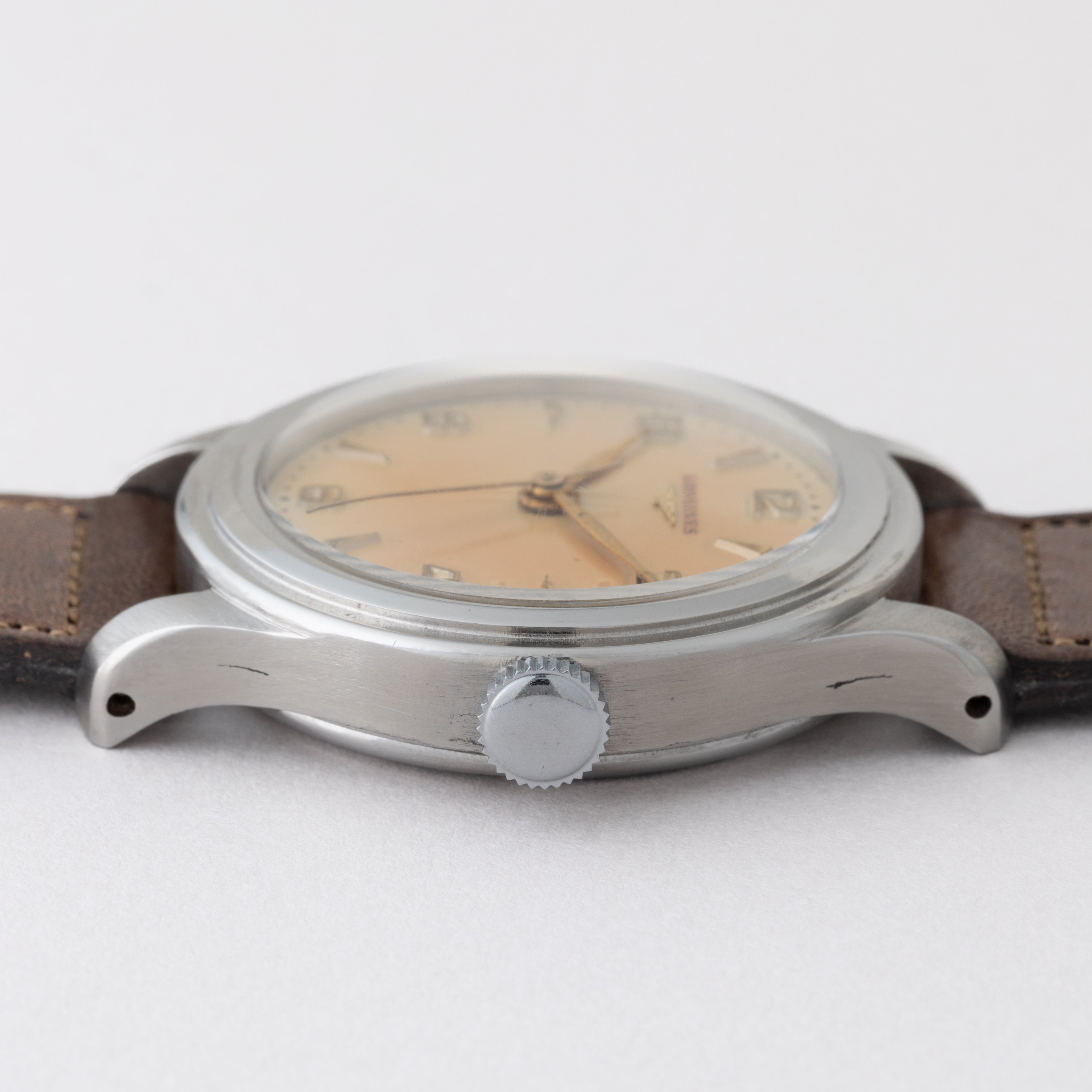 ロンジン セイタケ 1940年代製 35mmケース ステップベゼル 12.68N