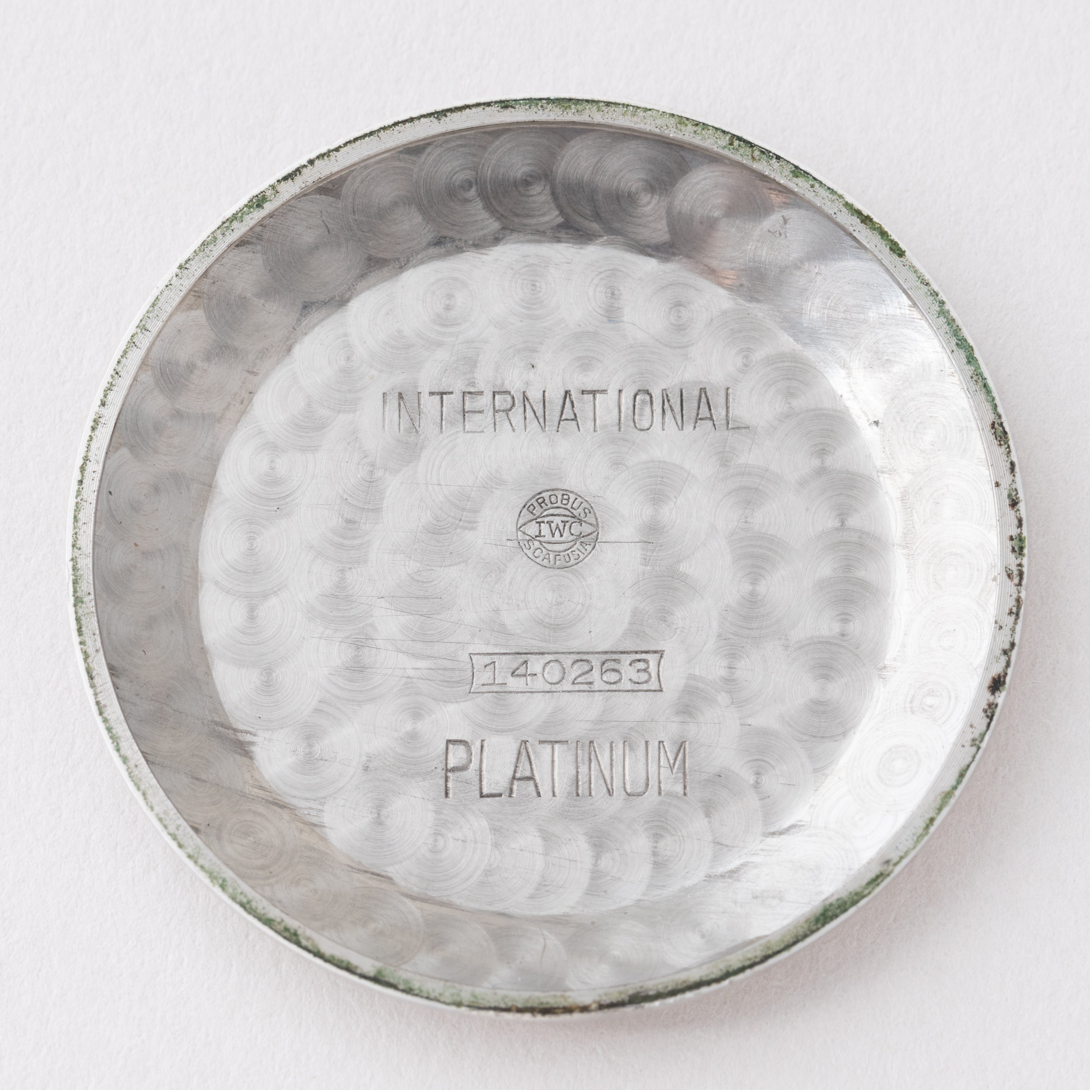 IWC ラウンドケース 1960年製/昭和35年製 寄り目 Cal.8531 砲弾インデックス プラチナケース Ref.140263