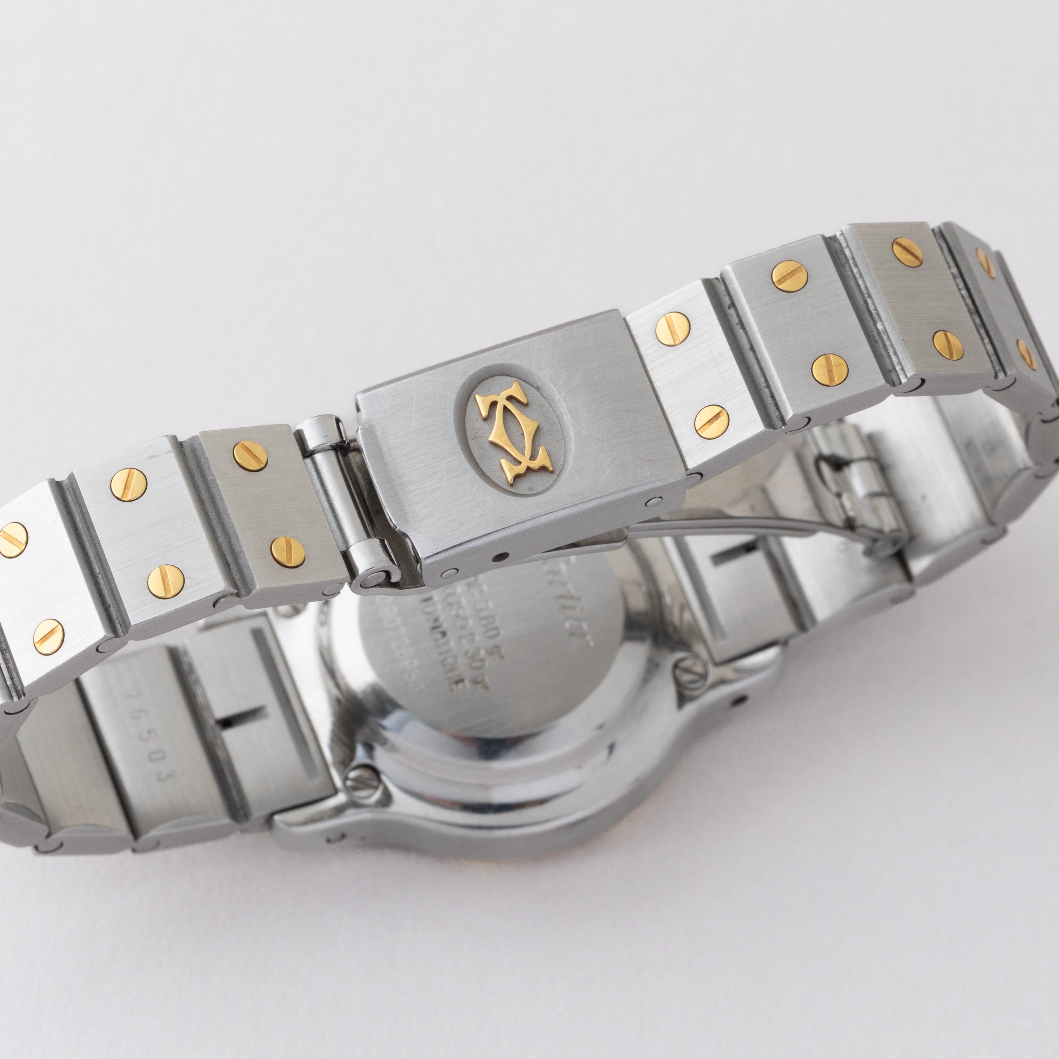 カルティエ サントスオクタゴン 1980年代製 SMサイズ コンビ Ref.0907