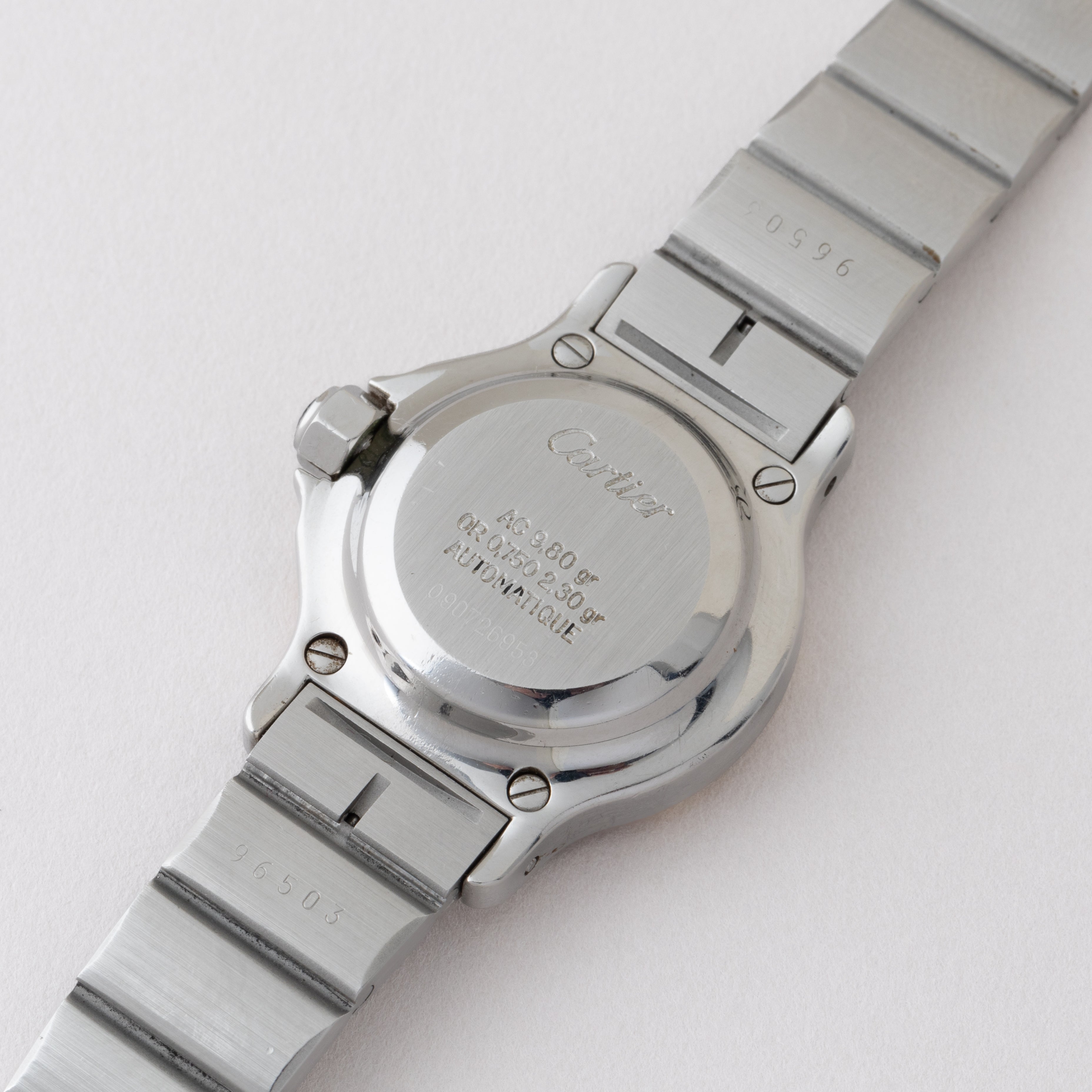 カルティエ サントスオクタゴン 1980年代製 SMサイズ コンビ Ref.0907