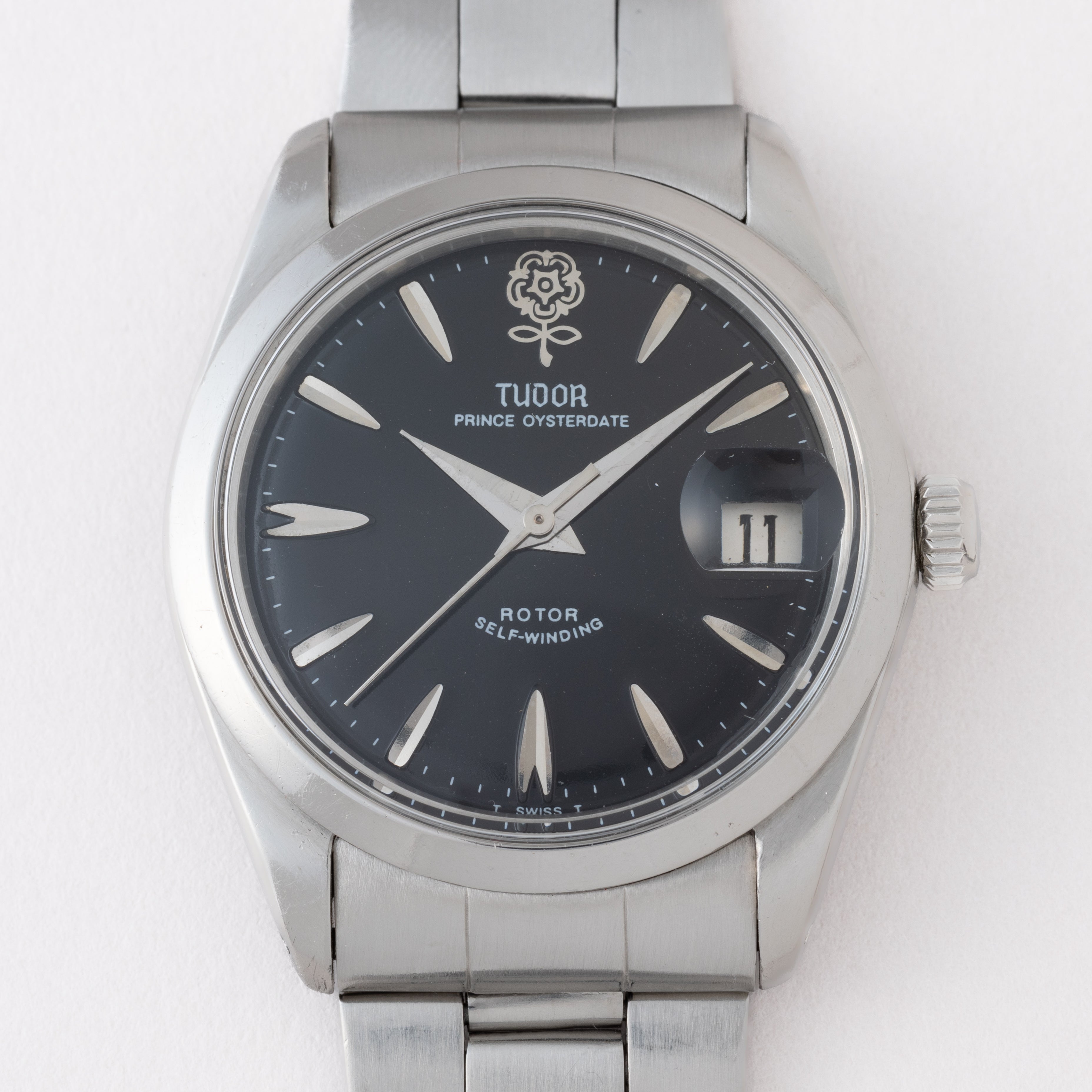 チューダー 1968年製 デカバラ プリンスオイスターデイト Ref.7989/0 リダンブラック ROLEXブレス