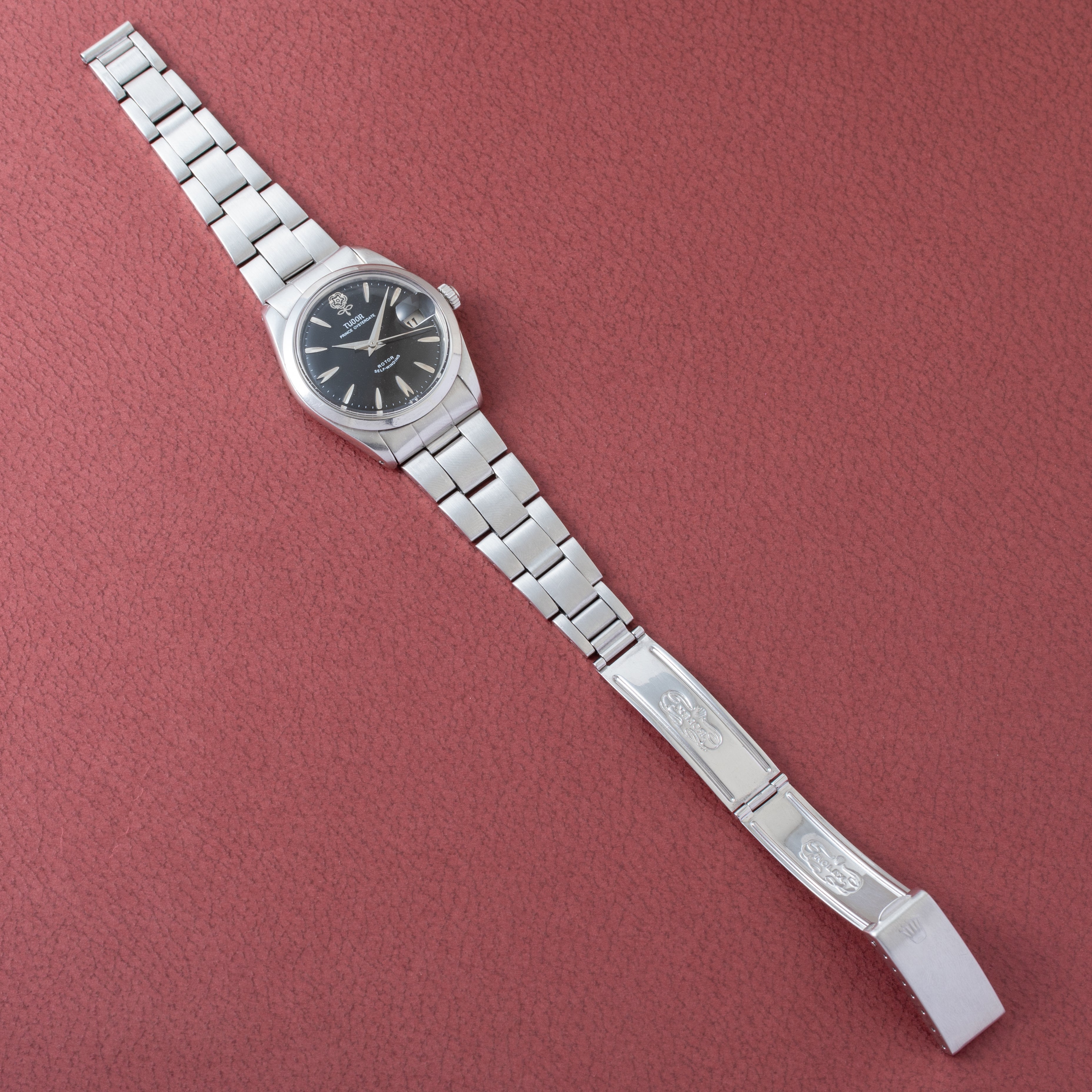 チューダー 1968年製 デカバラ プリンスオイスターデイト Ref.7989/0 リダンブラック ROLEXブレス