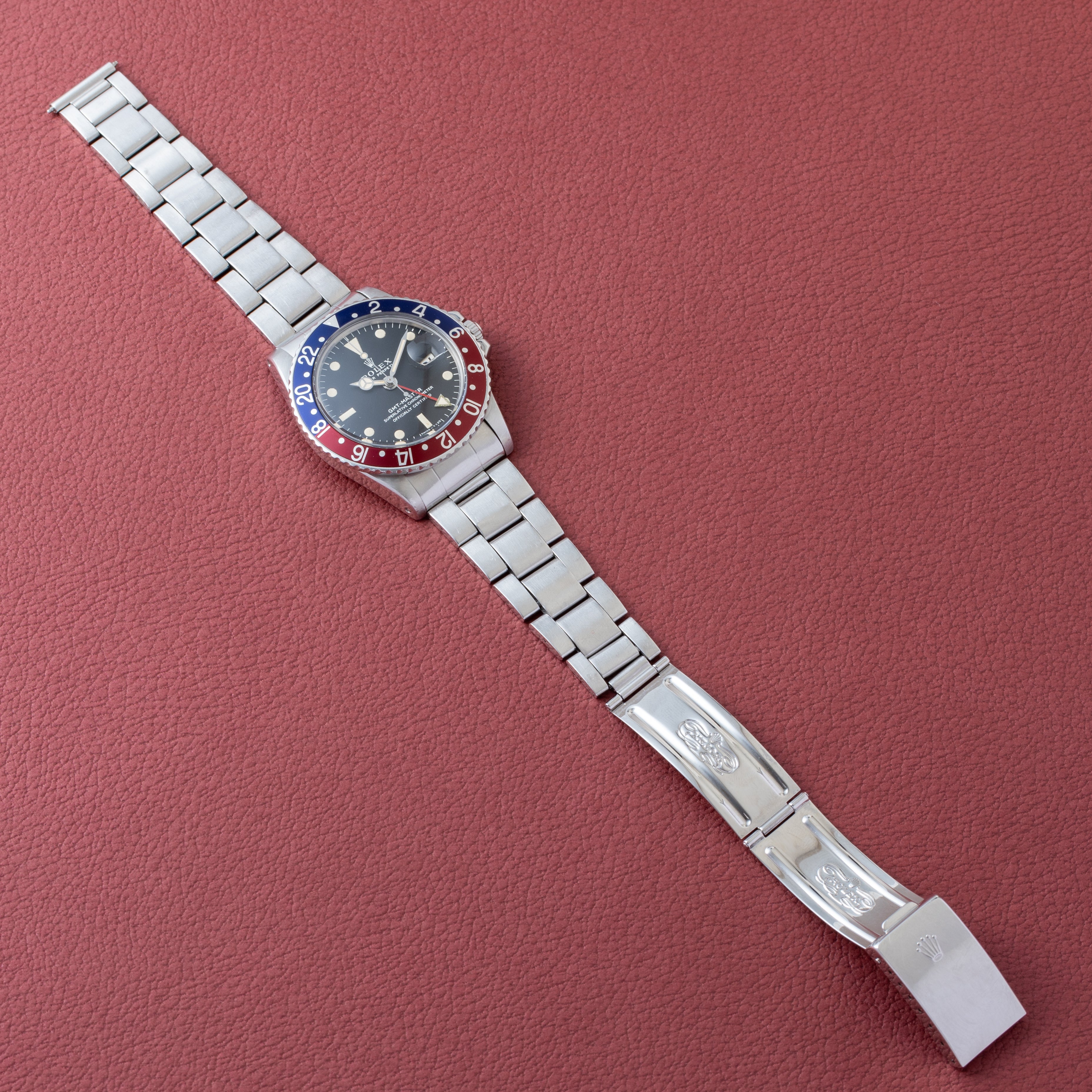 ロレックス GMTマスター ロングEダイヤル ペプシベゼル 1971年製 Ref.1675