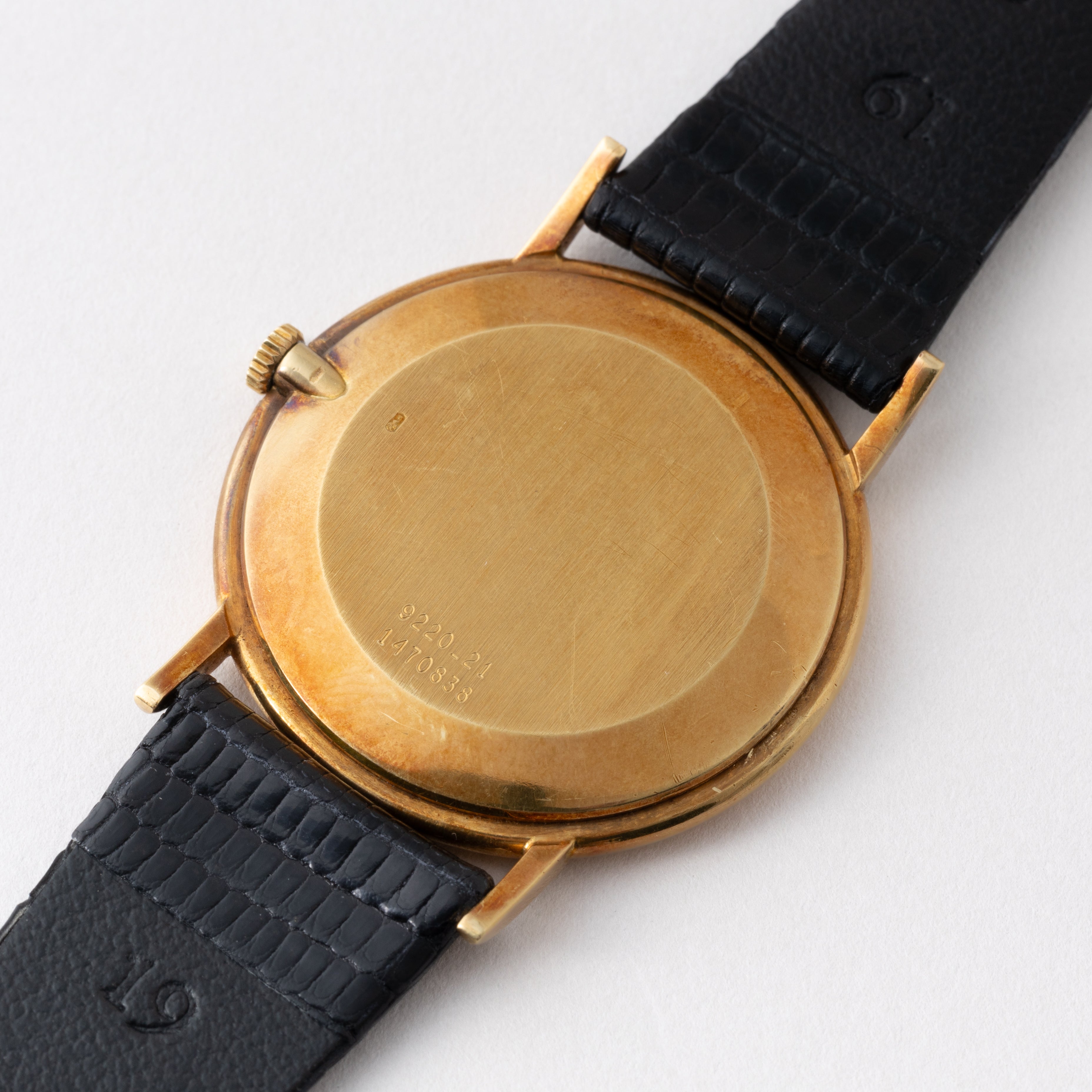 ジャガールクルト 1970年代製 18金無垢ラウンドケース ローマンダイヤル