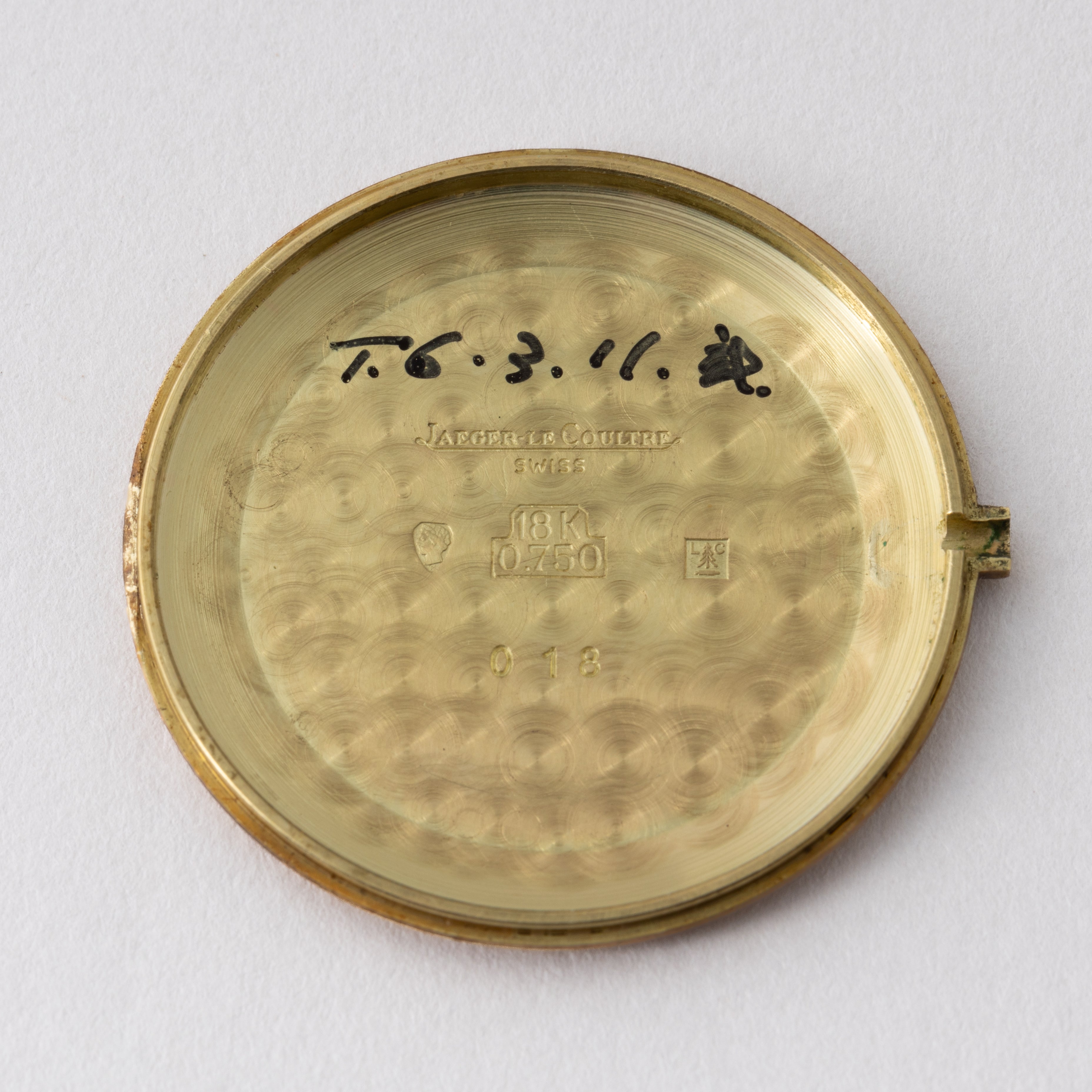 ジャガールクルト 1970年代製 18金無垢ラウンドケース ローマンダイヤル