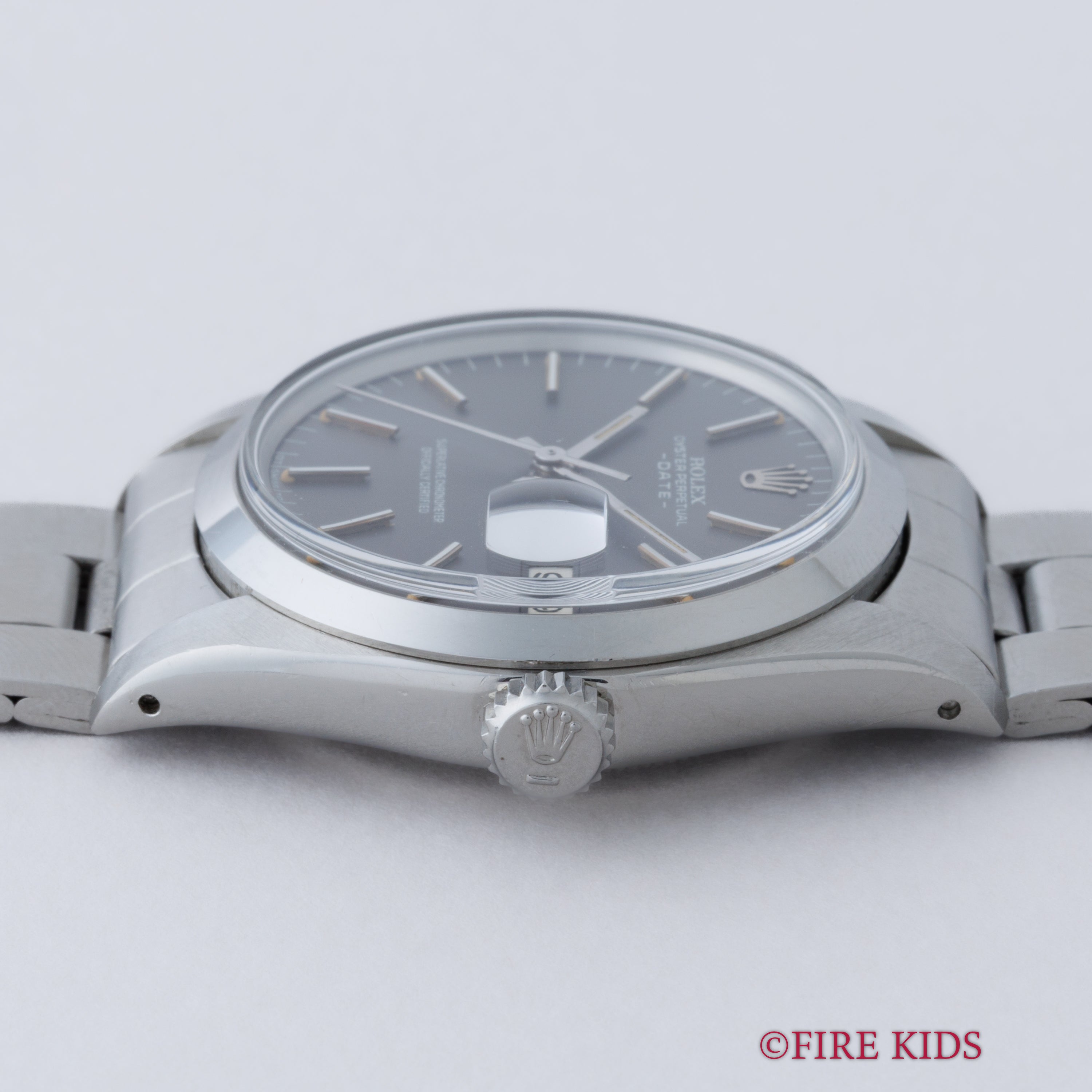 ロレックス 1972年製 オイスターパーペチュアルデイト Ref.1500 グレーゴーストダイヤル 純正巻きオイスターブレス