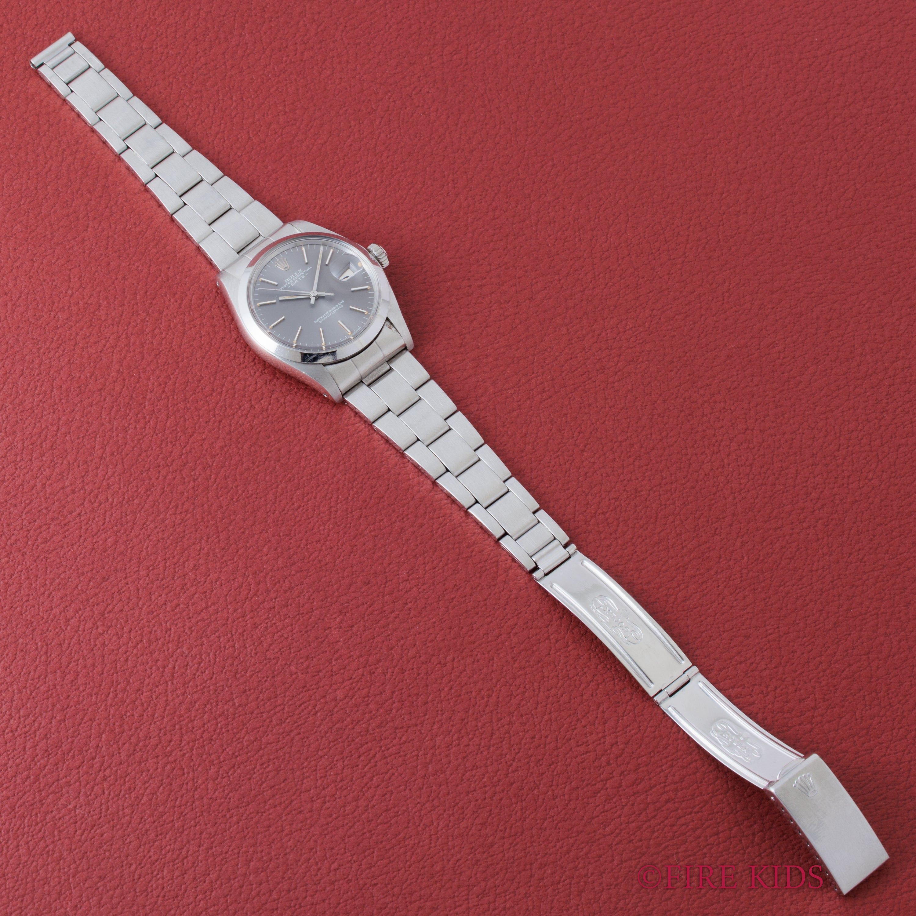 ロレックス 1972年製 オイスターパーペチュアルデイト Ref.1500 グレーゴーストダイヤル 純正巻きオイスターブレス
