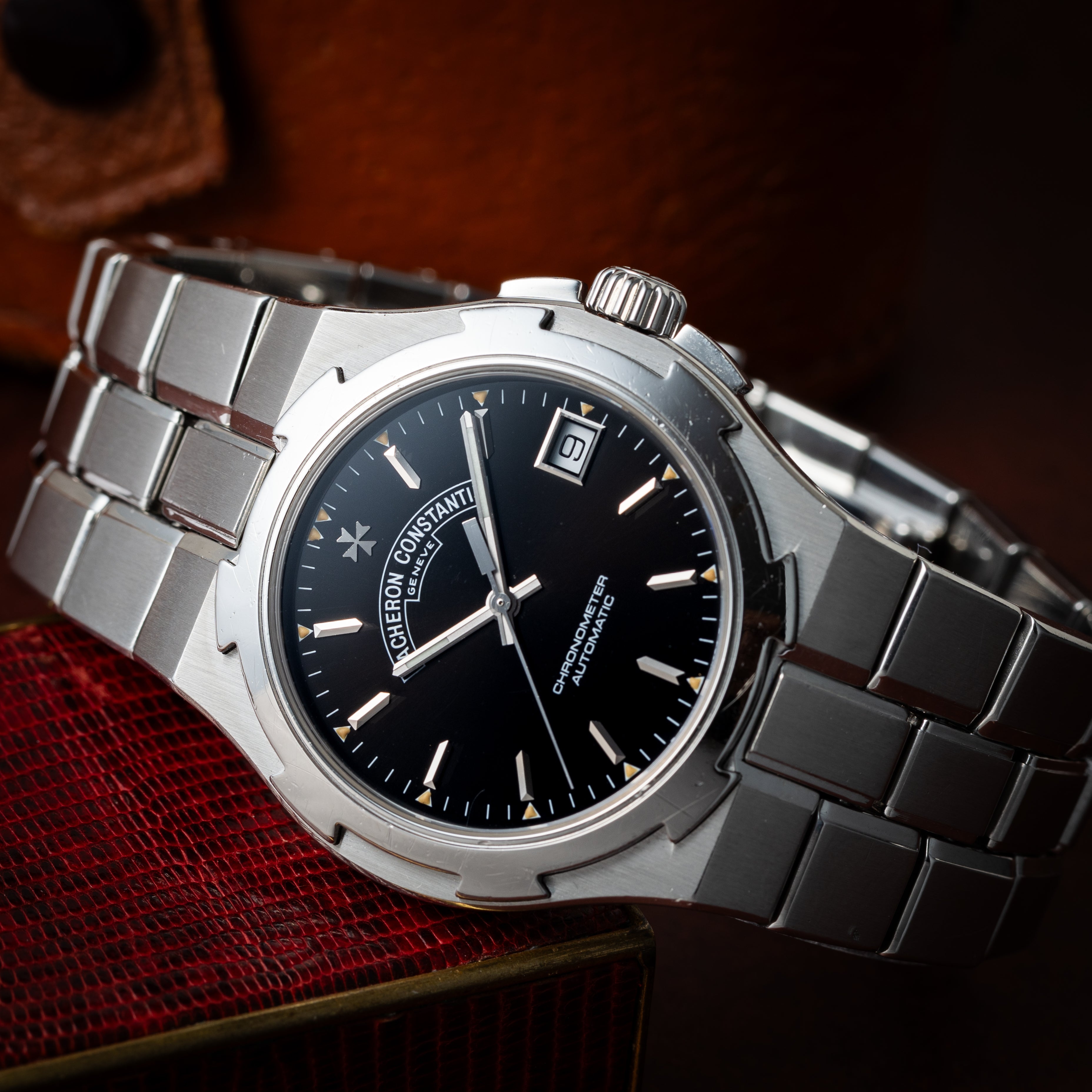 ヴァシュロン・コンスタンタン オーヴァーシーズ 37mm 1999年製 箱、ギャラ付き